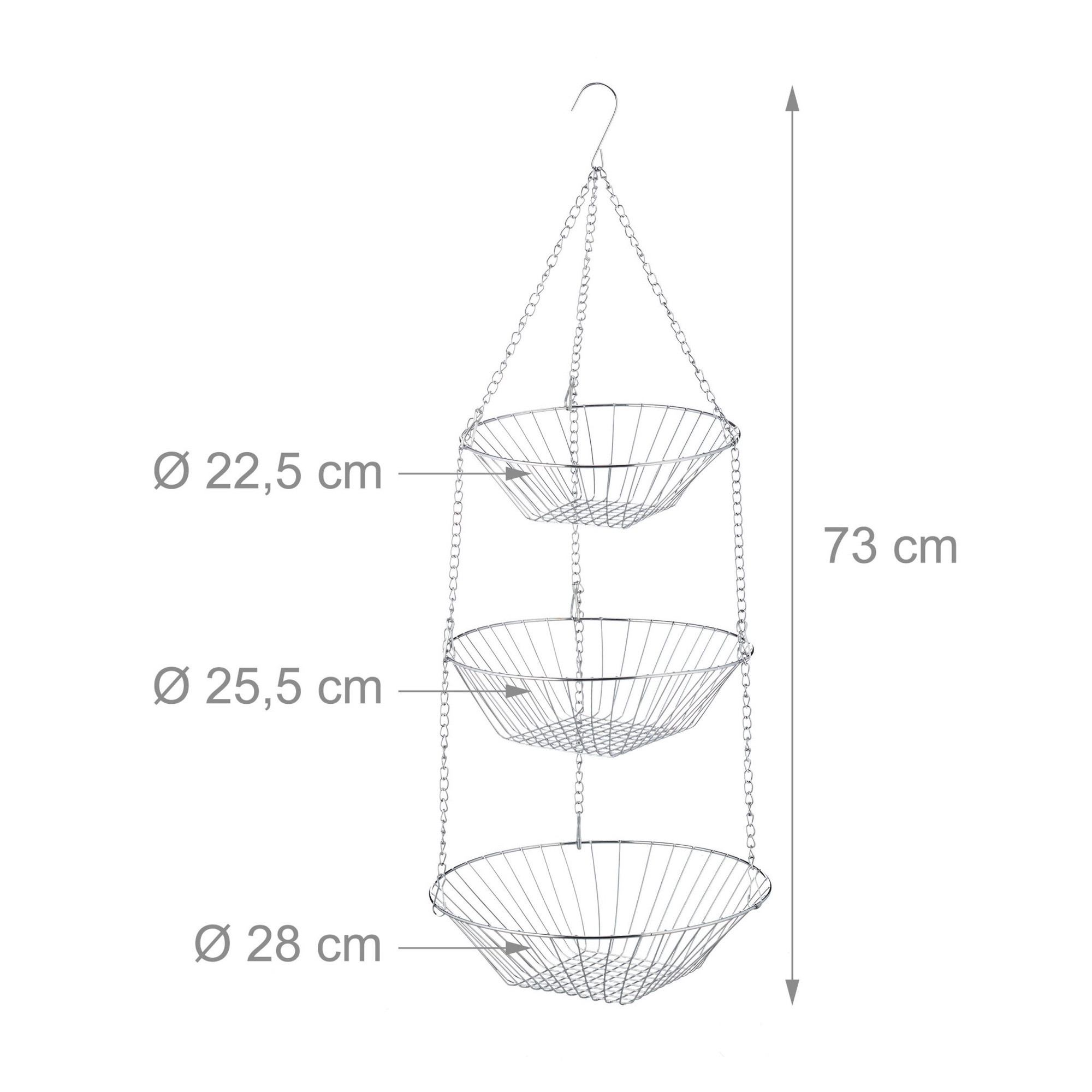 Panier suspendu 3 niveaux