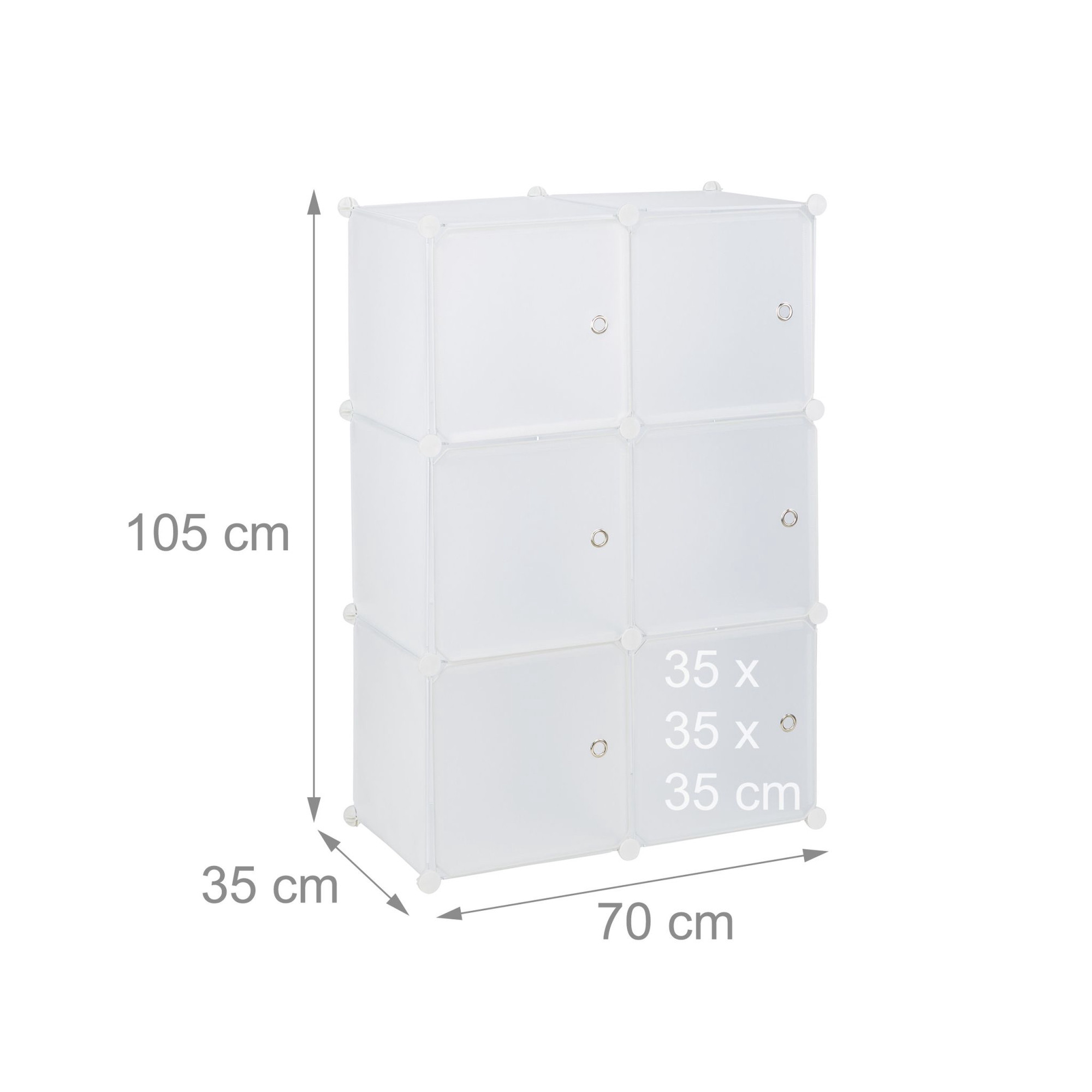 Regalsystem mit 6 Türen
