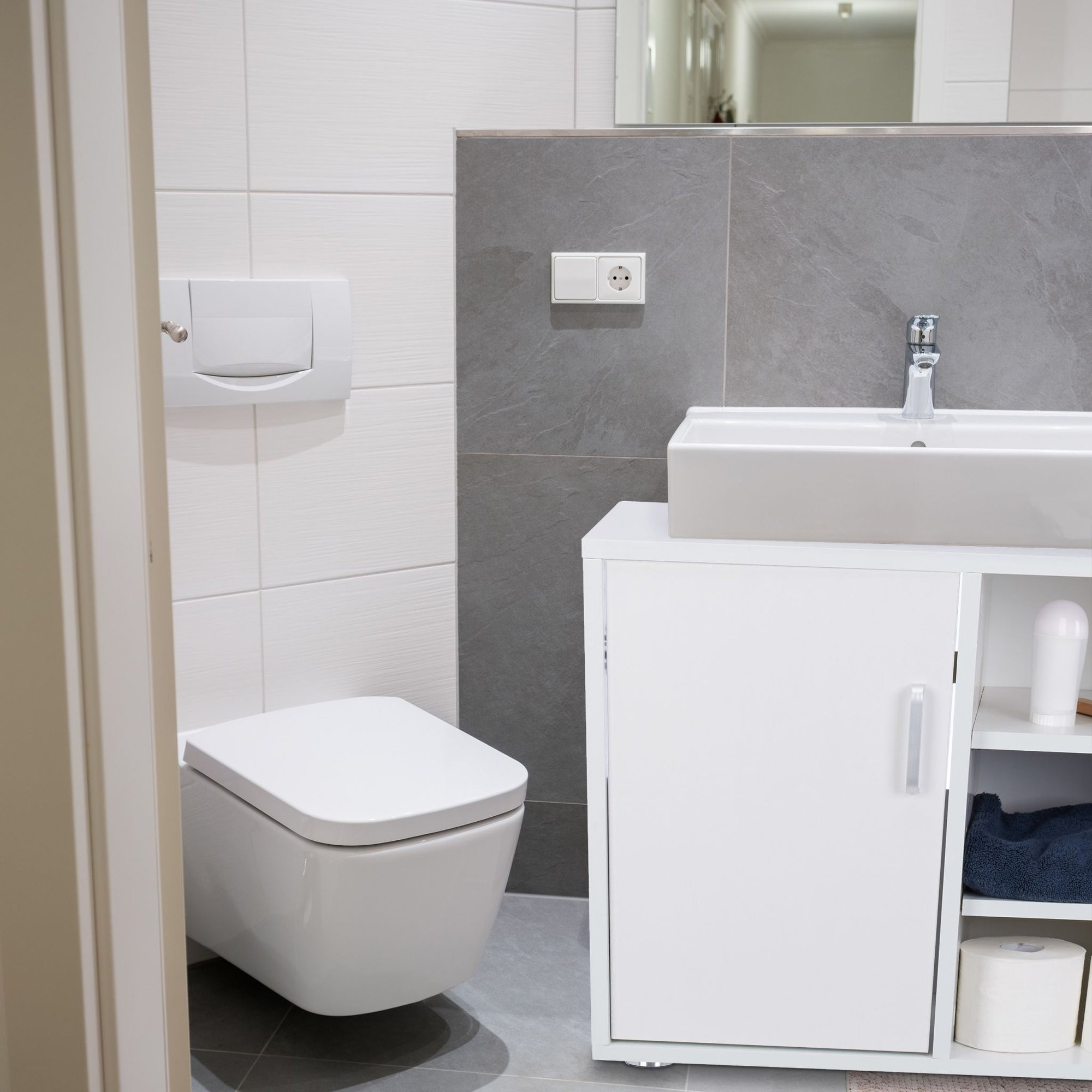 Mobile lavabo 4 scomparti