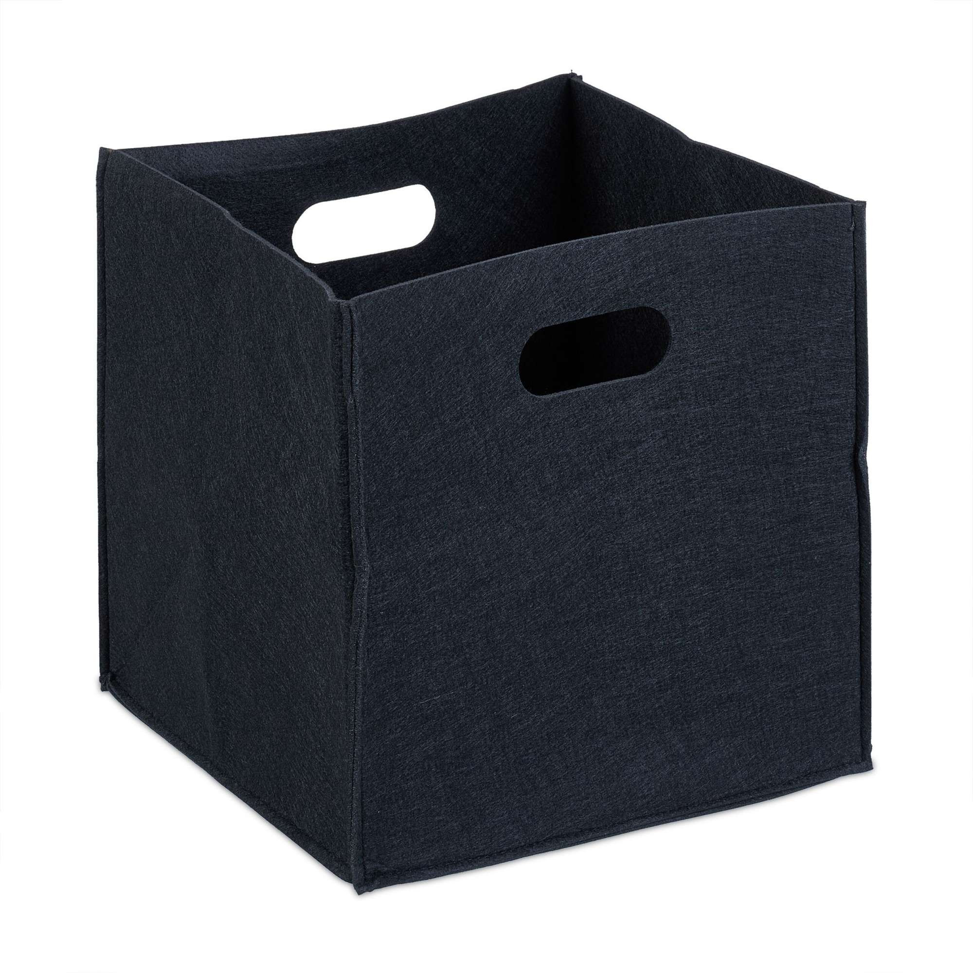 Square basket in felt