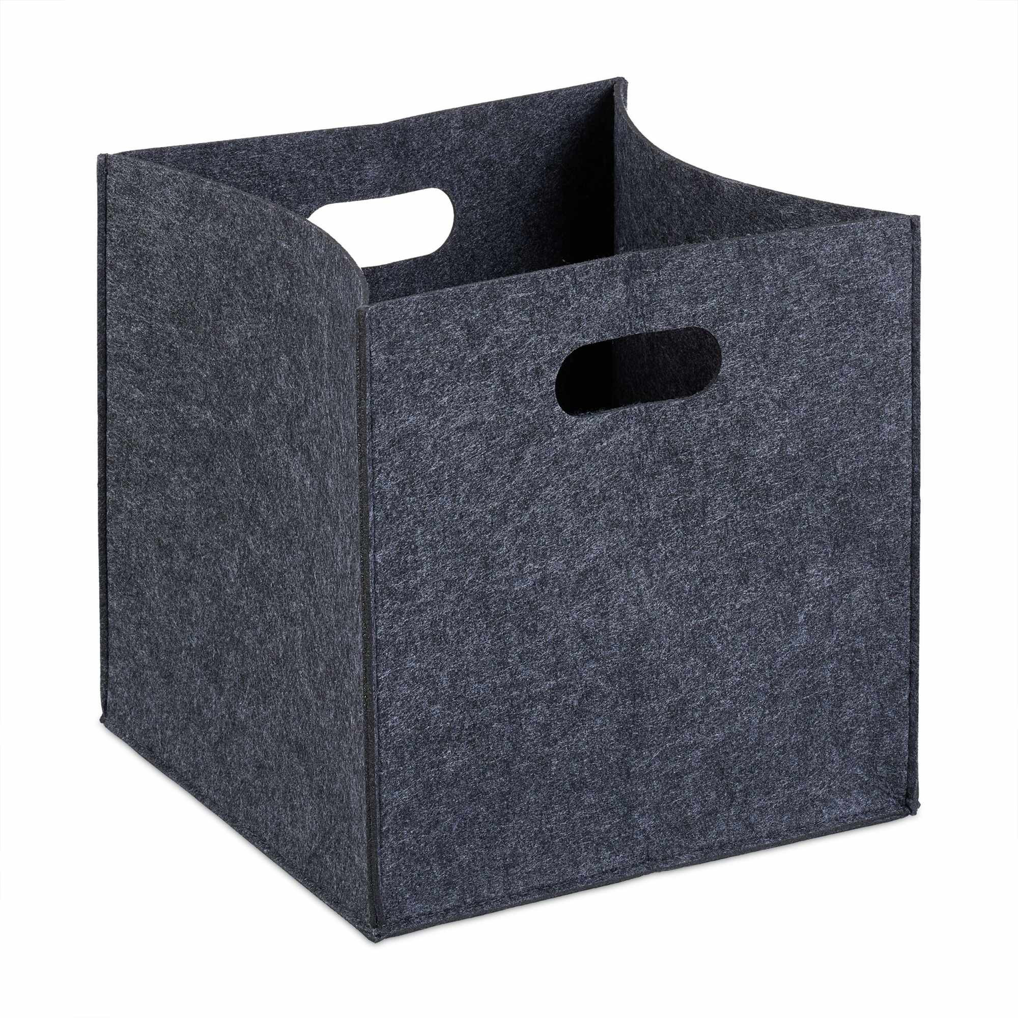 Square basket in felt