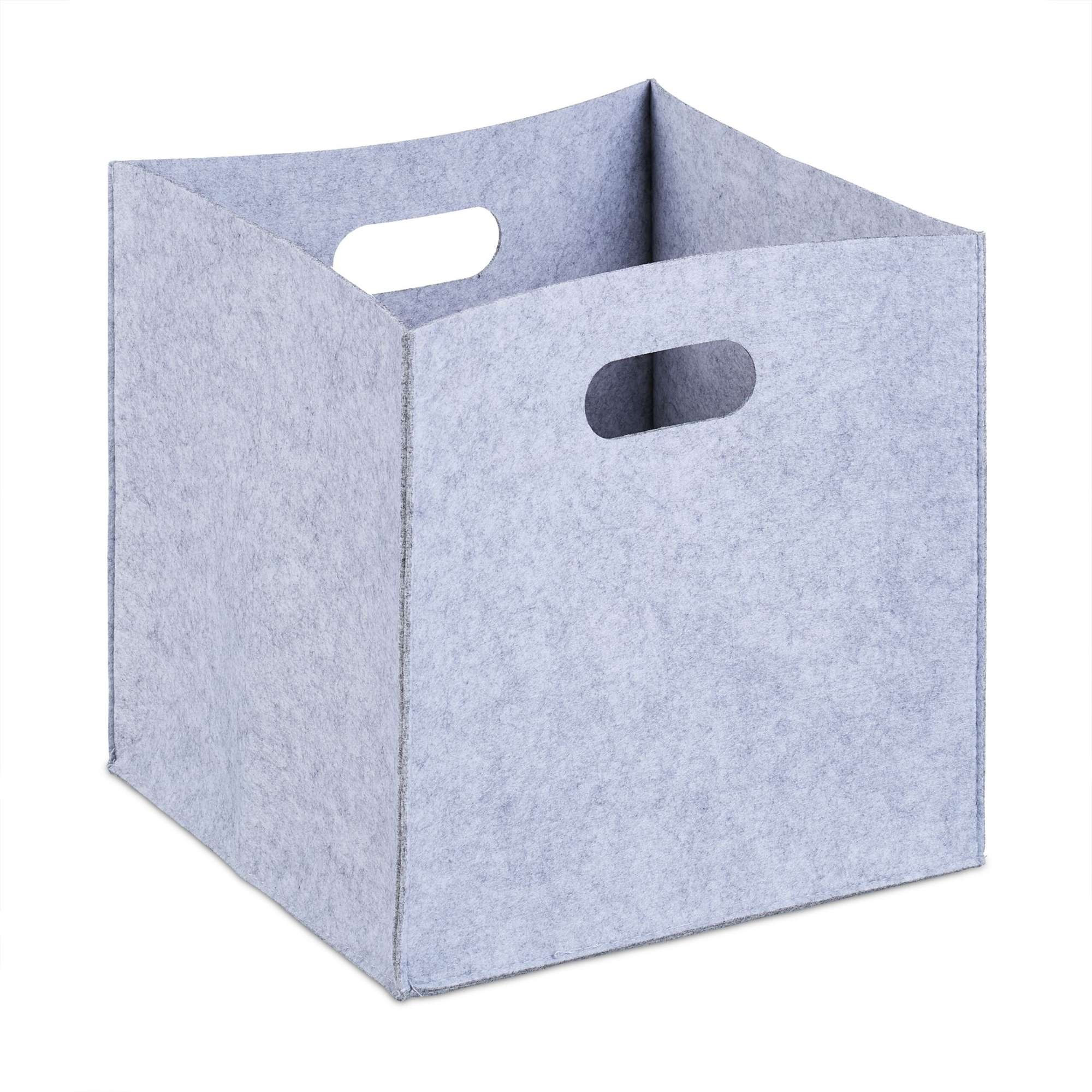 Panier carré en feutre