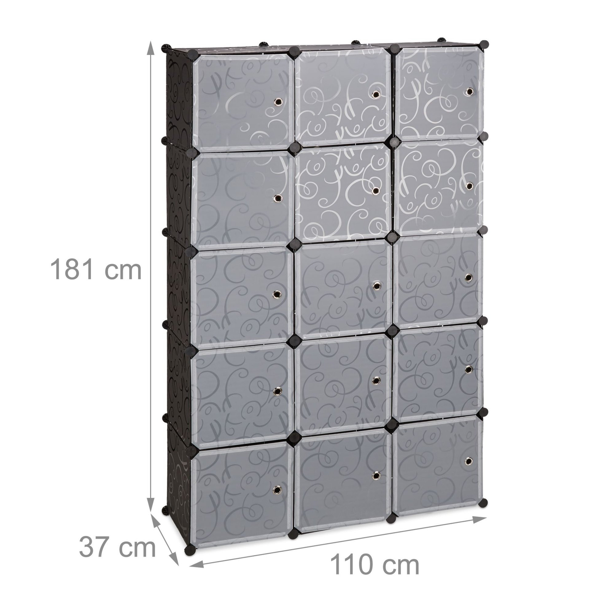 Armoire à étagères 11 compartiments
