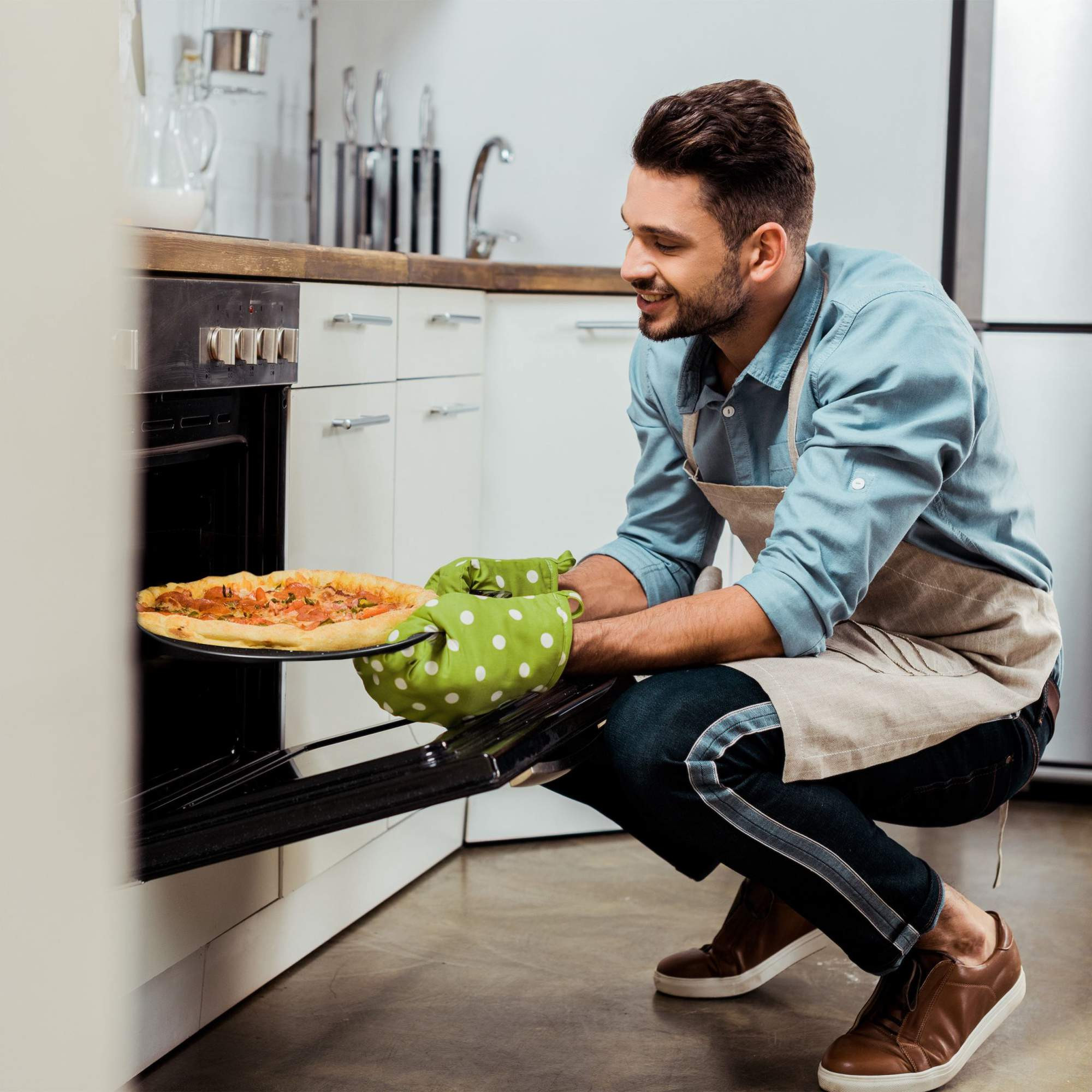 Pizzateller-Set perforiert