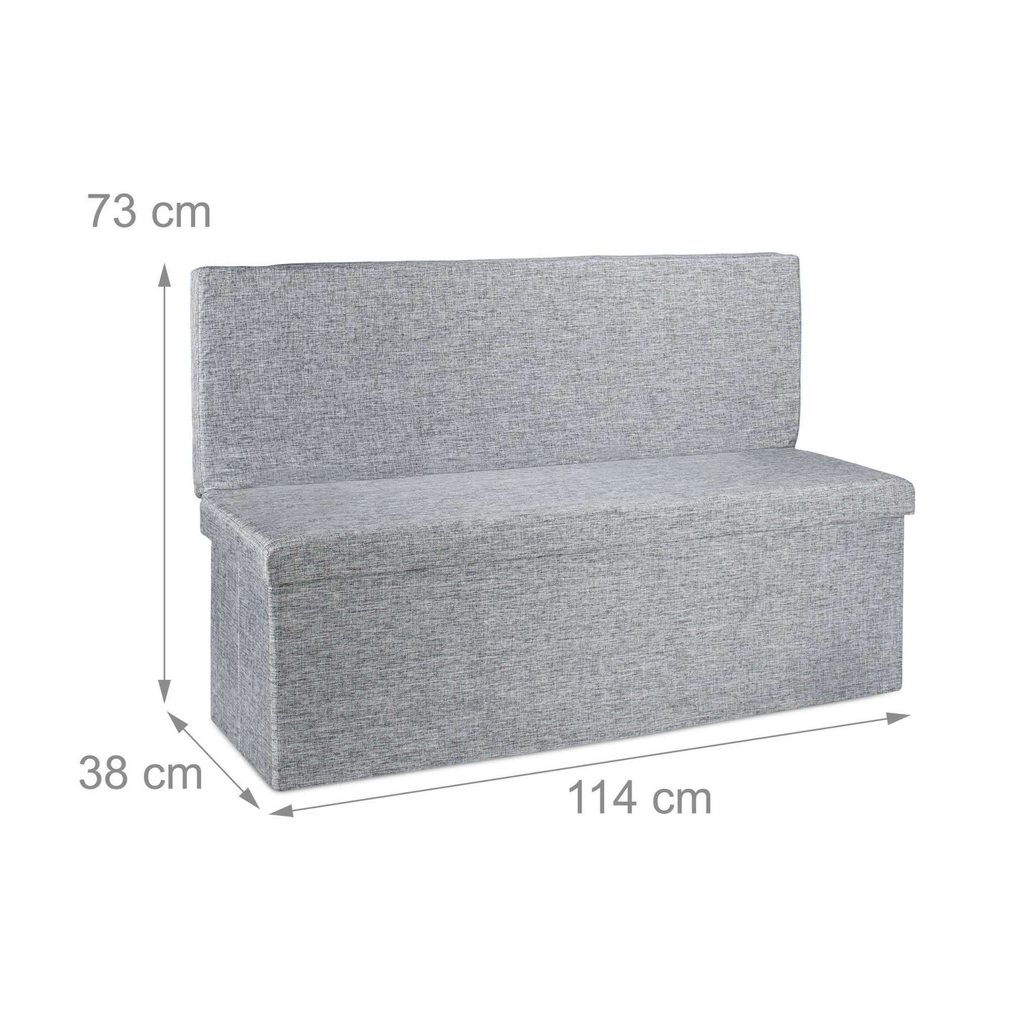 Folding stool with backrest XL