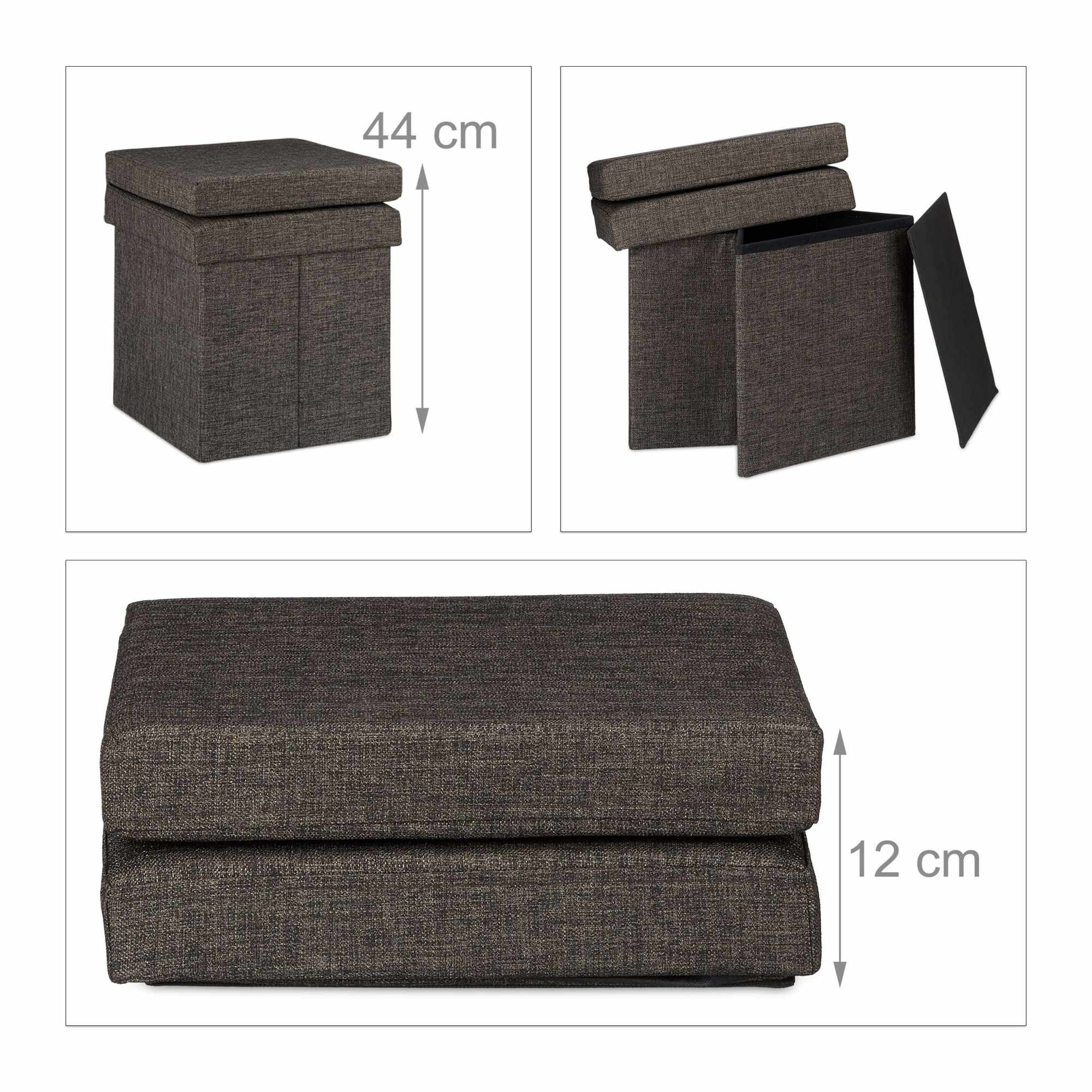 Klapphocker mit Rückenlehne