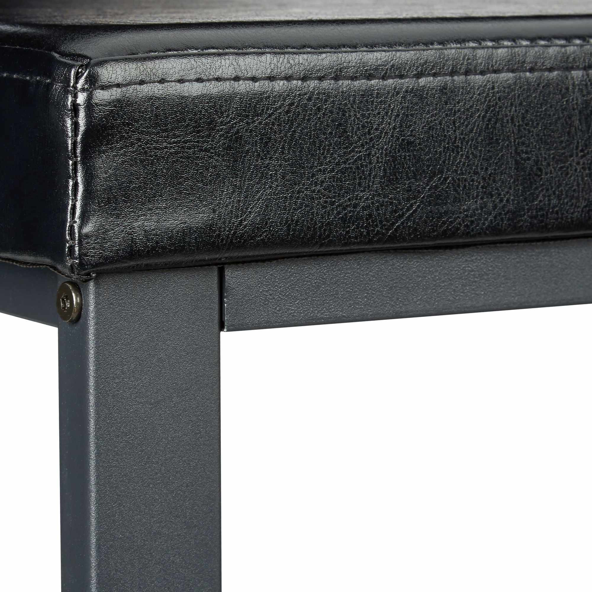 Banco de sapatos com assento acolchoado