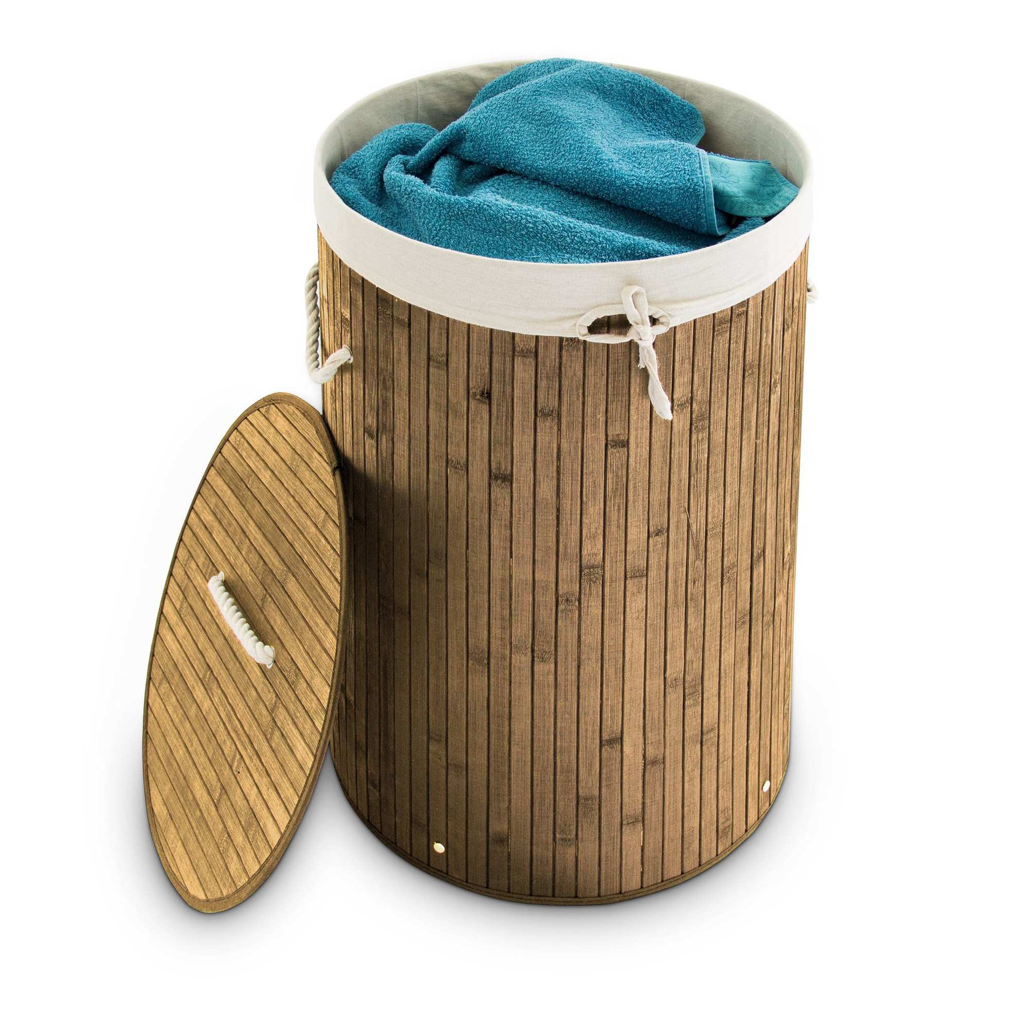 Wasmand bamboe rond