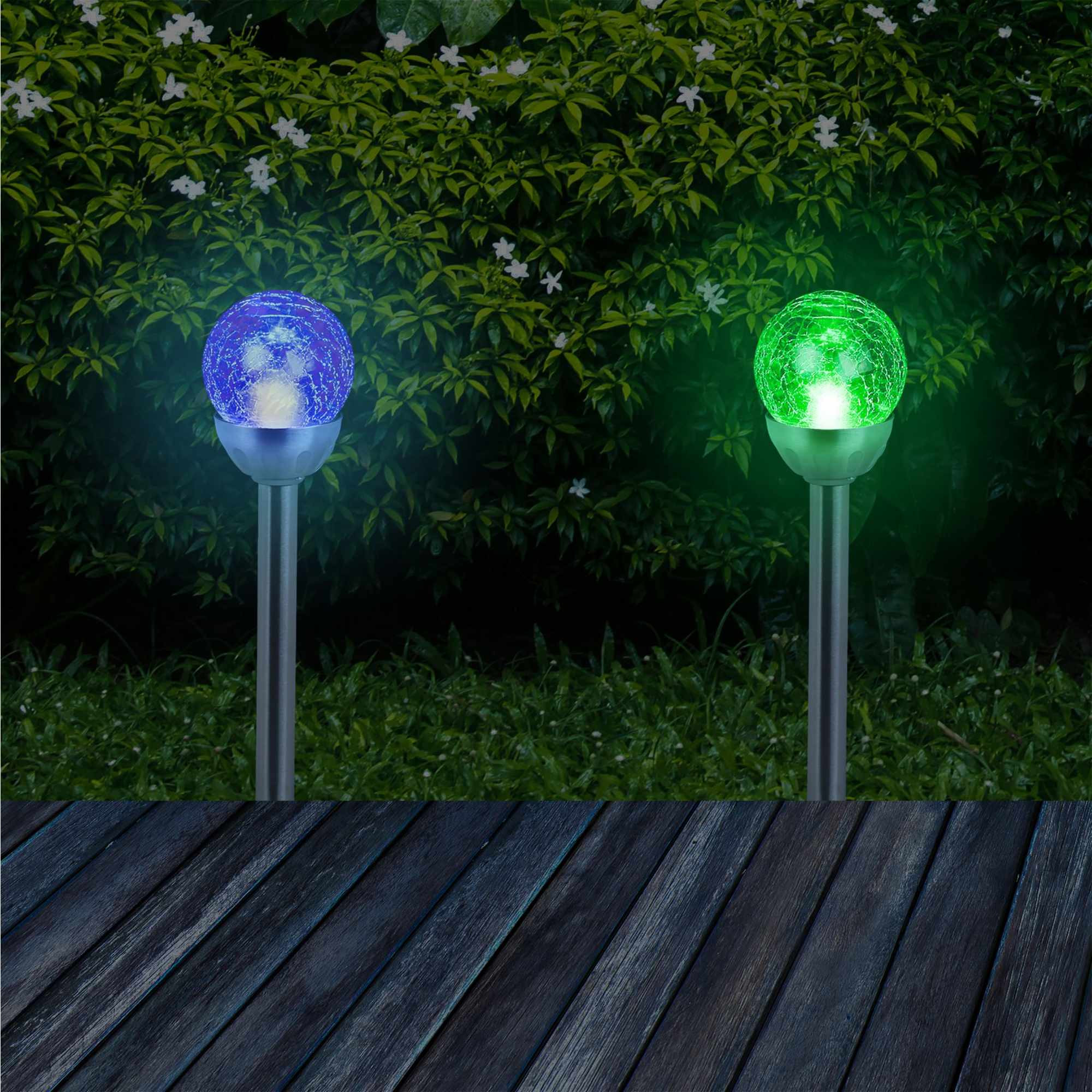 2er-Pack Solarlampen