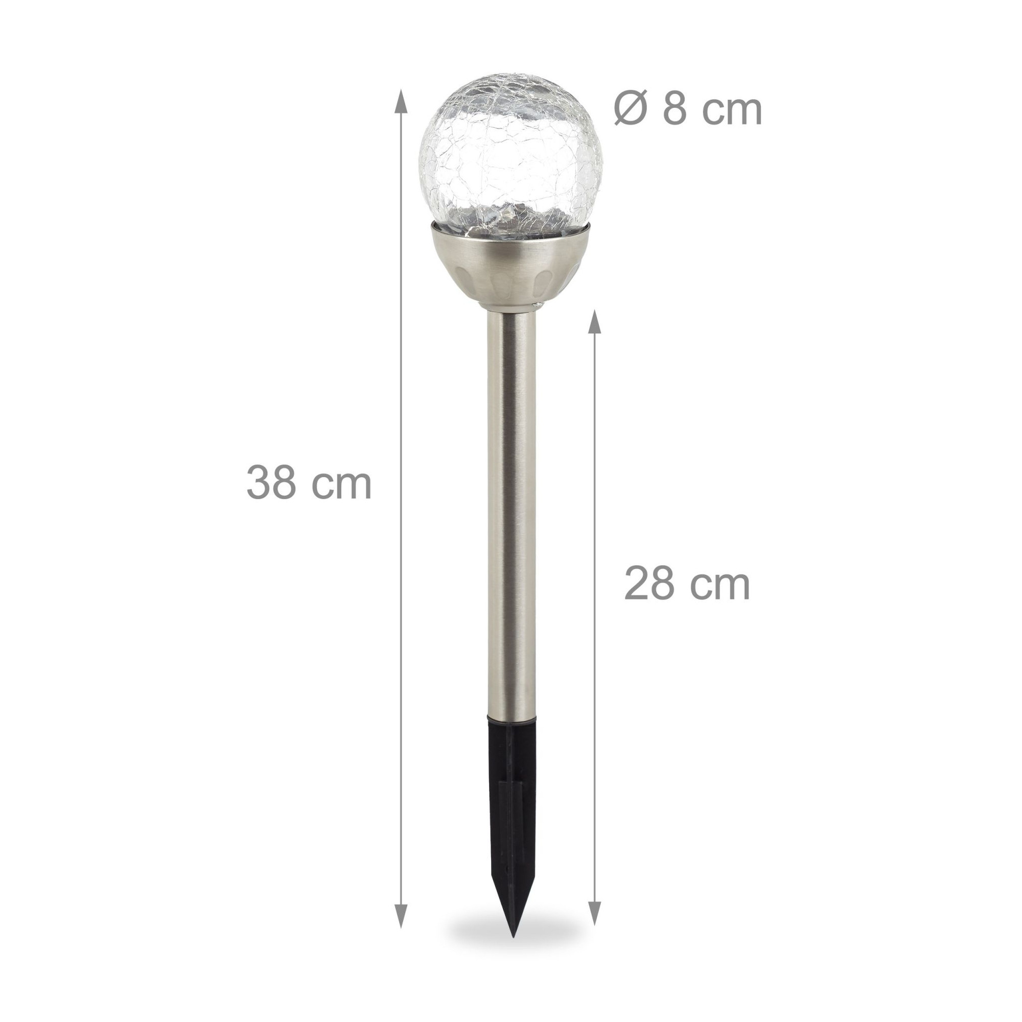 2er-Pack Solarlampen