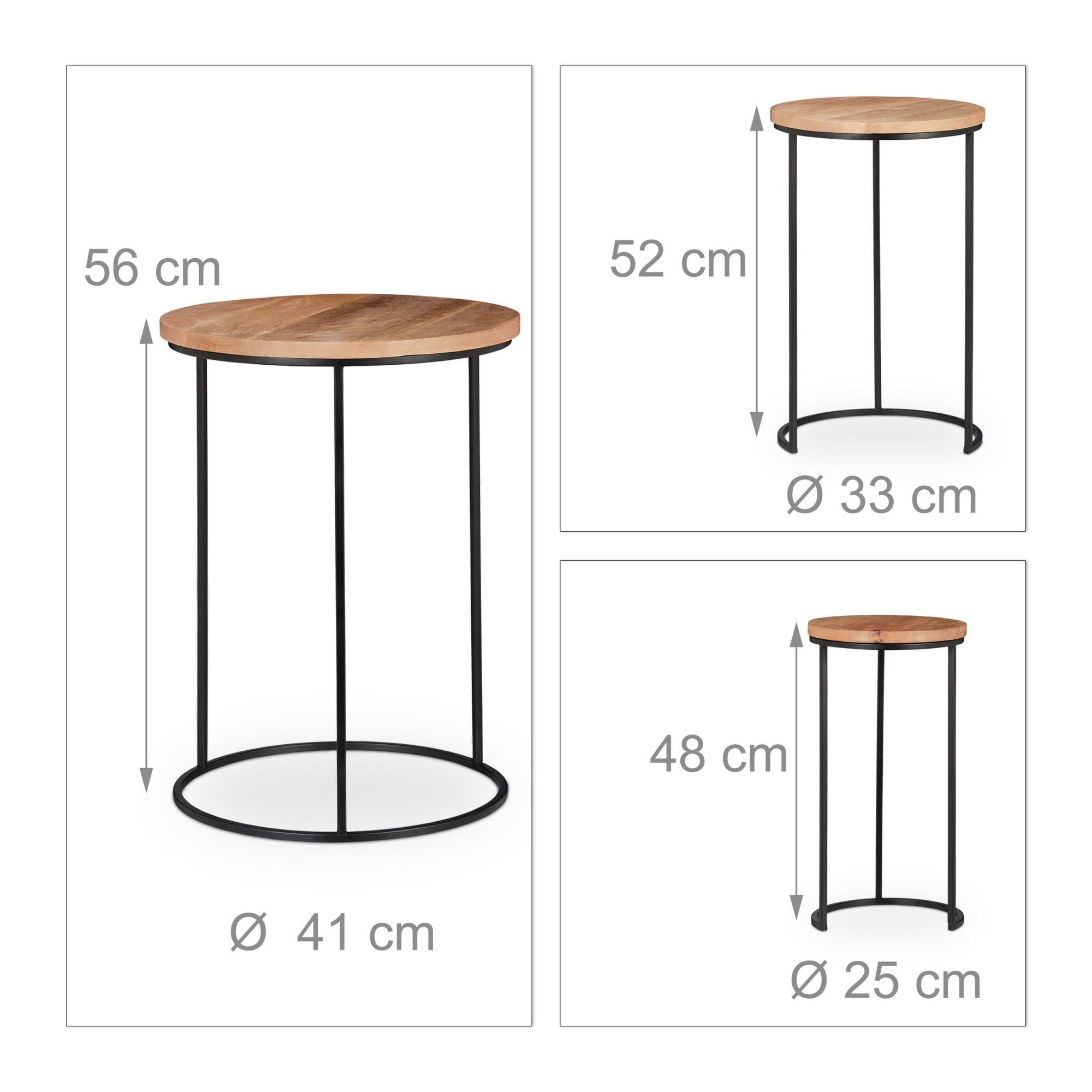 Bijzettafel 3-pack