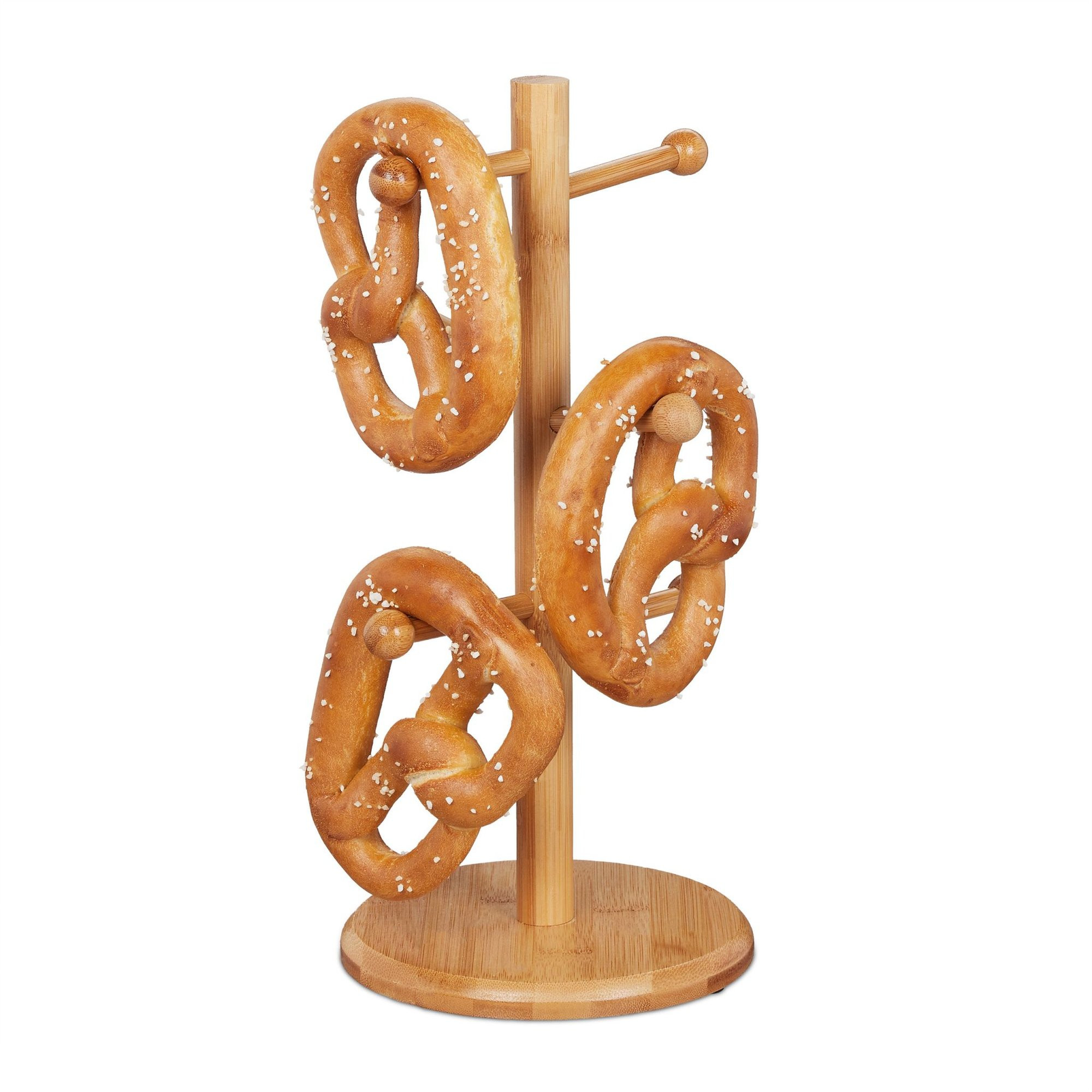 Pretzelstandaard van bamboe
