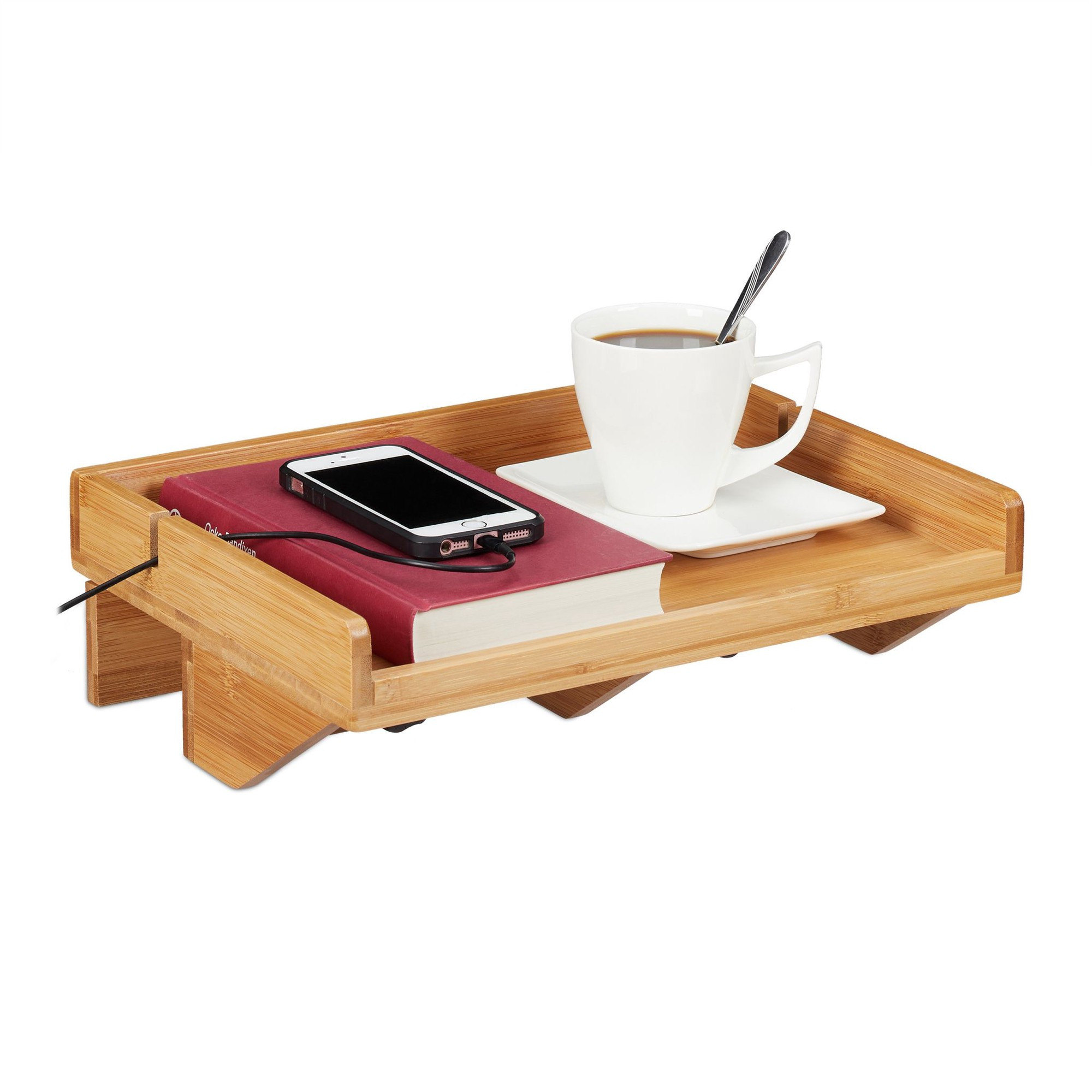Mesa de cabeceira em bambu