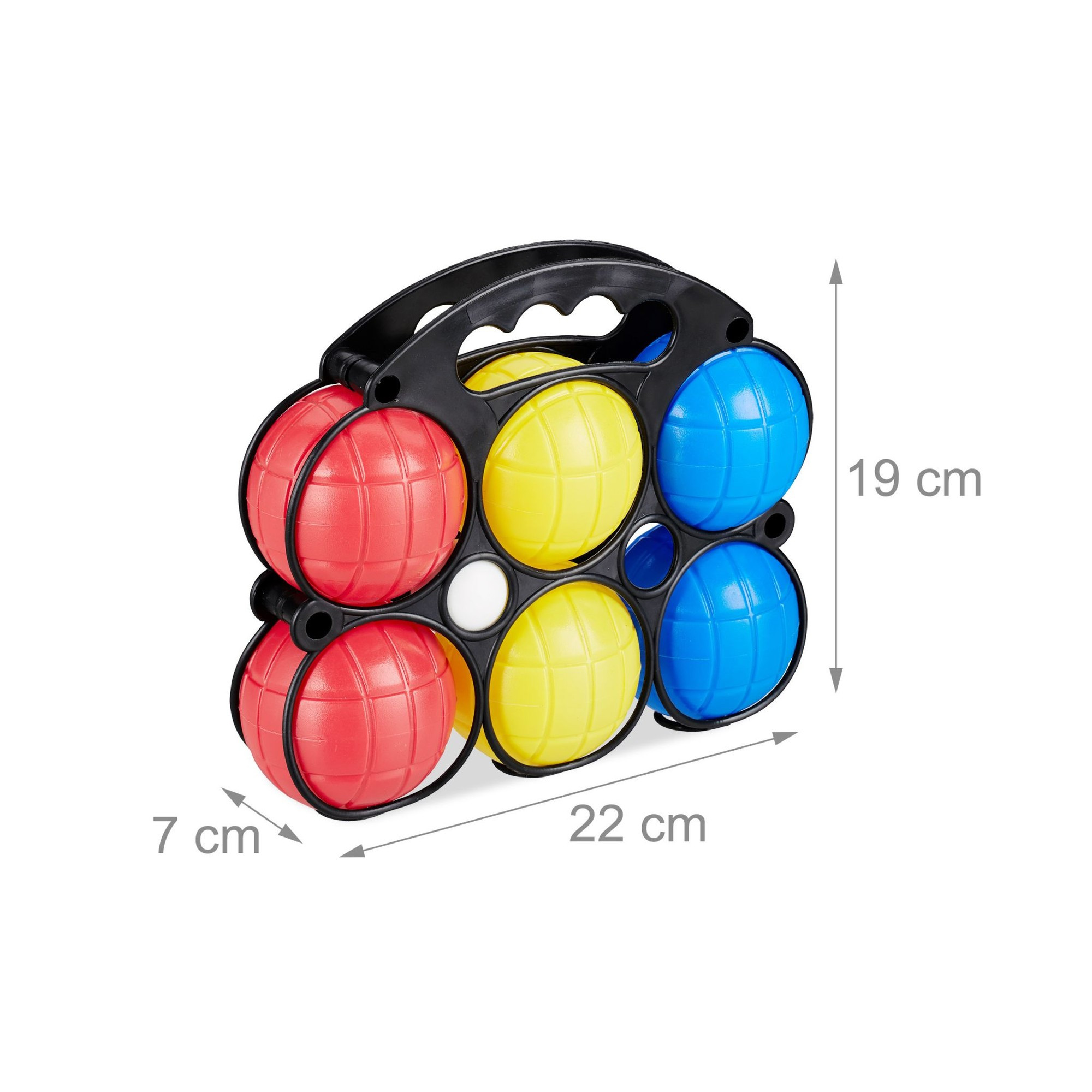 Jogo de bocha com 6 bolas
