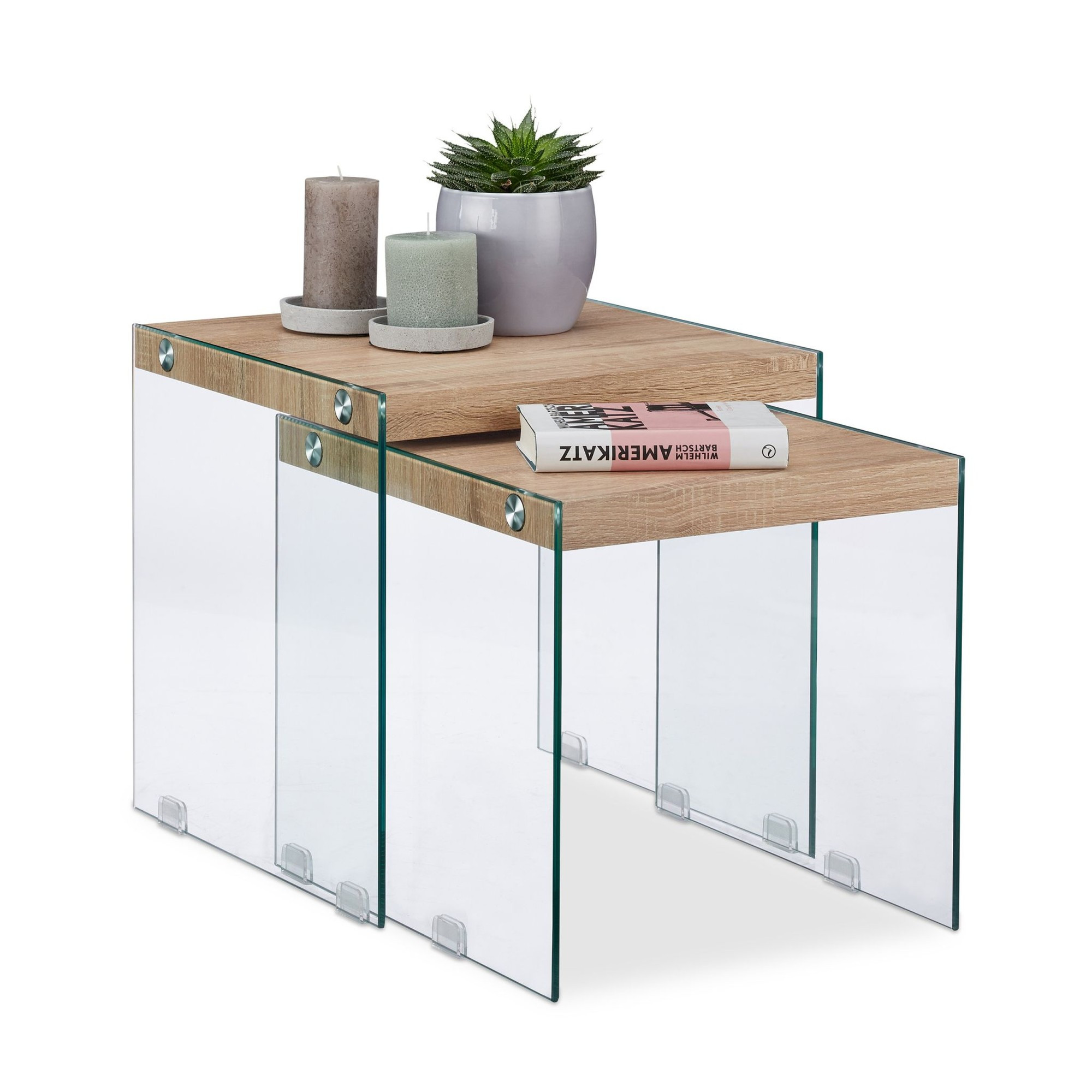 Table d'appoint en lot de 2