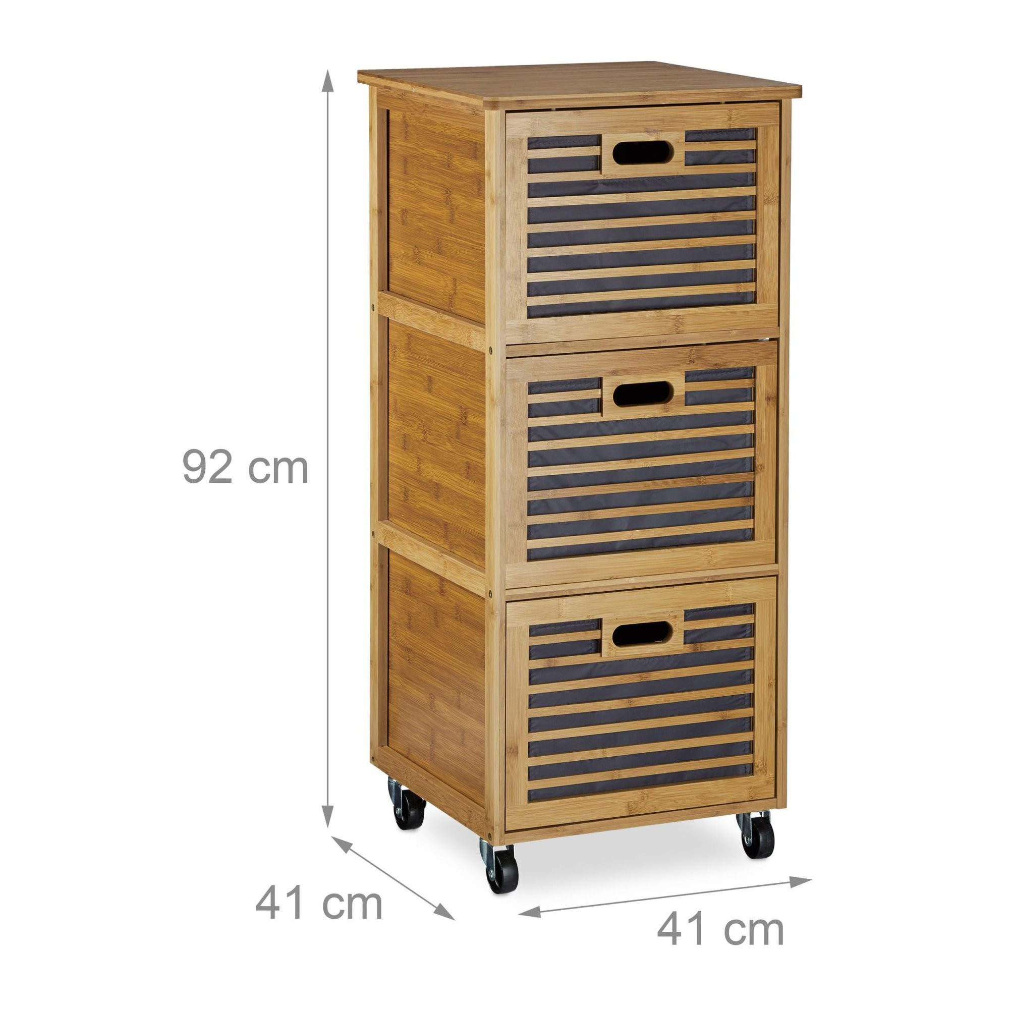 Badkamerplanktrolley bamboe