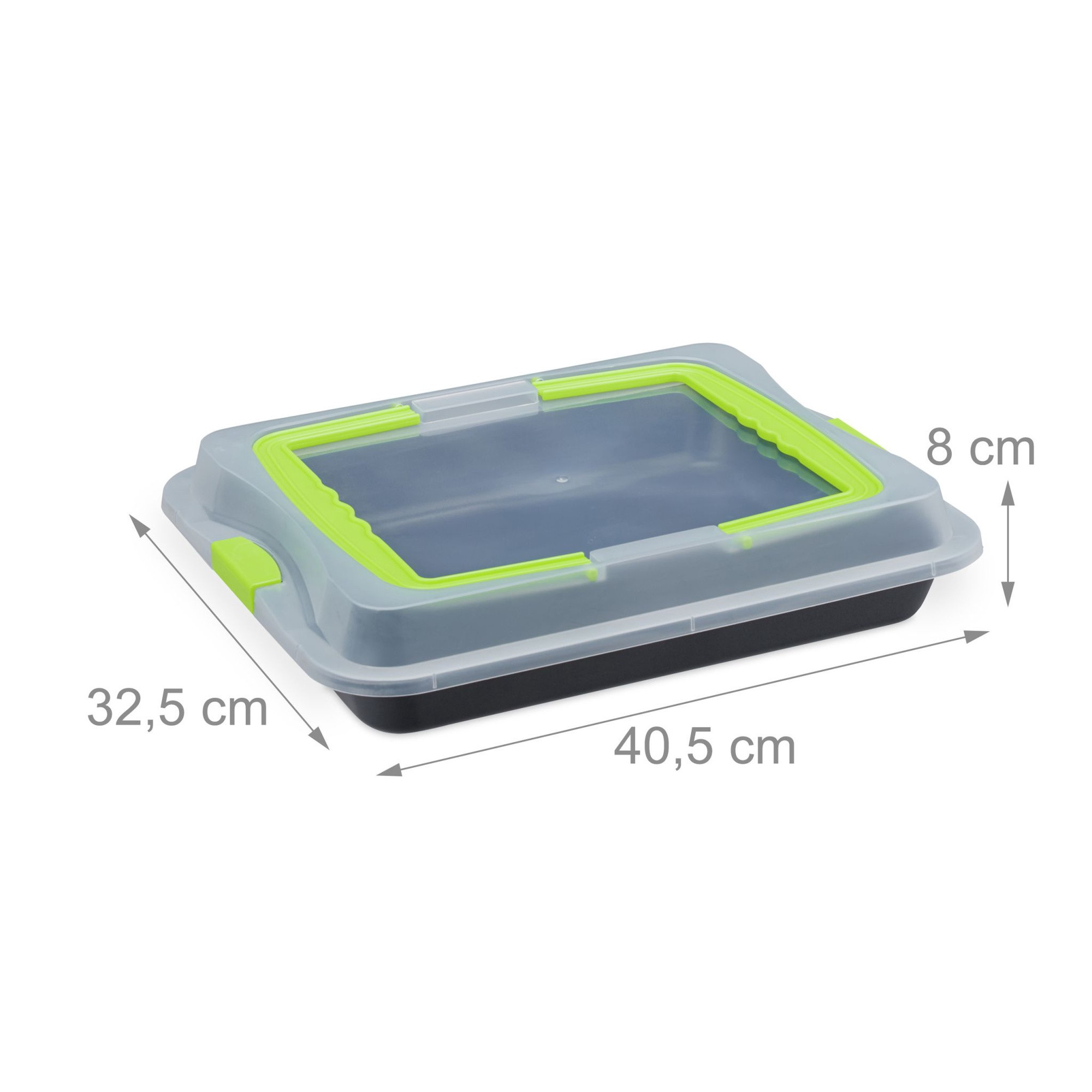 Backblech mit Deckel, 3-in-1