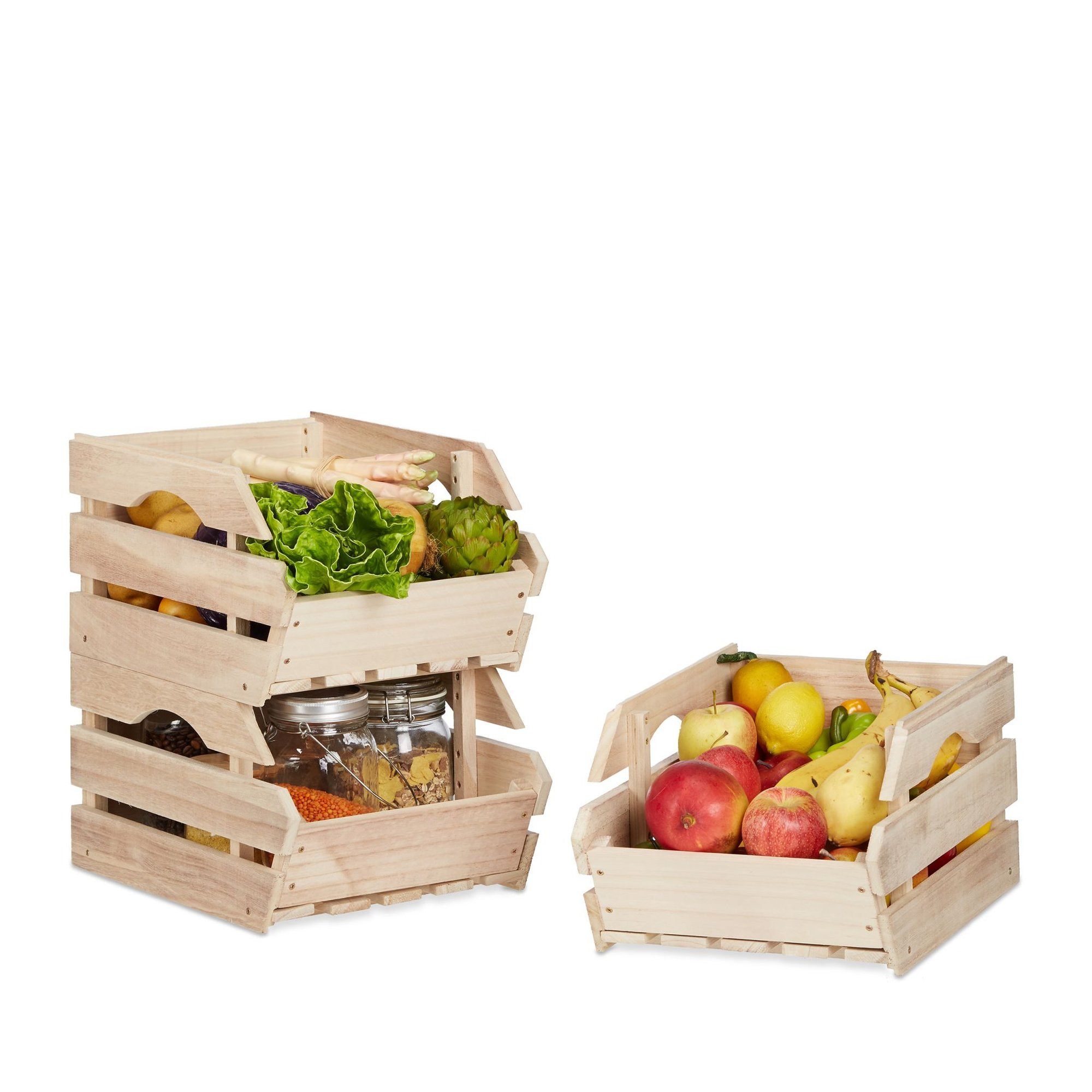 Stapelboxen aus Holz