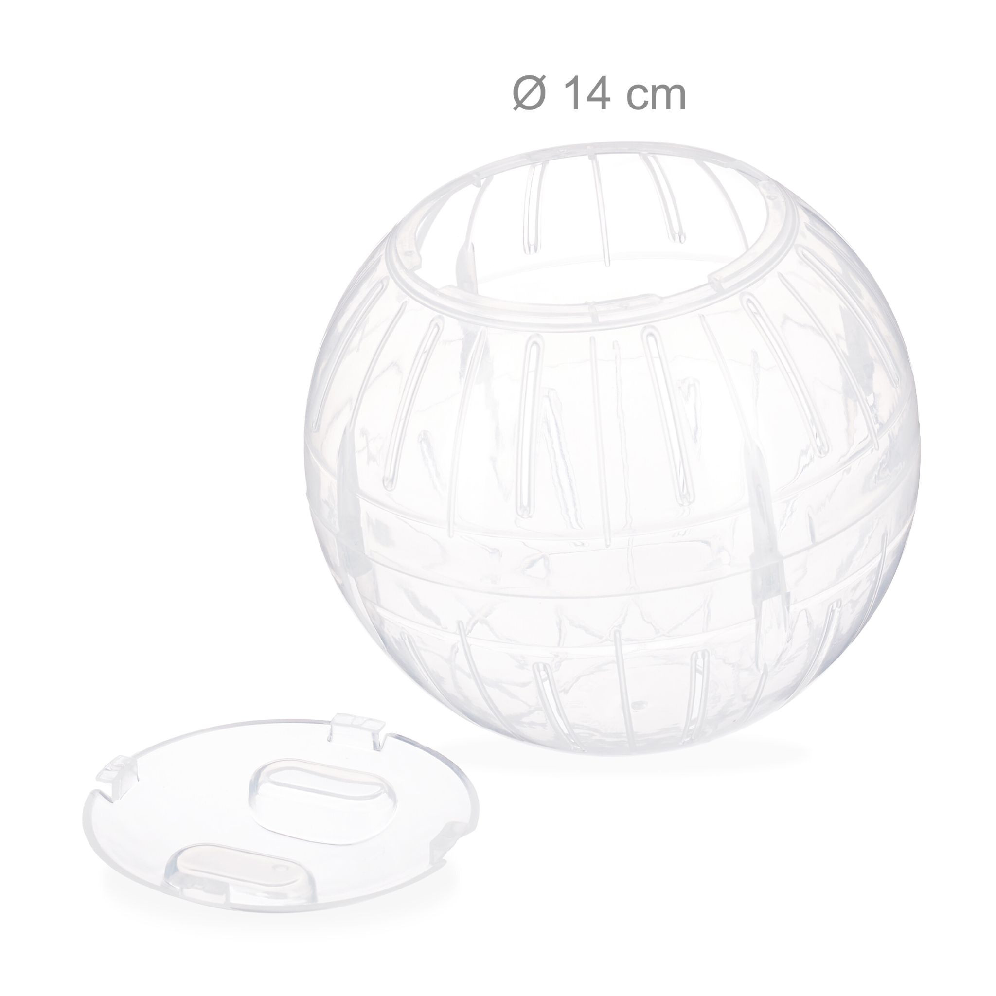 Boule de hamster transparente