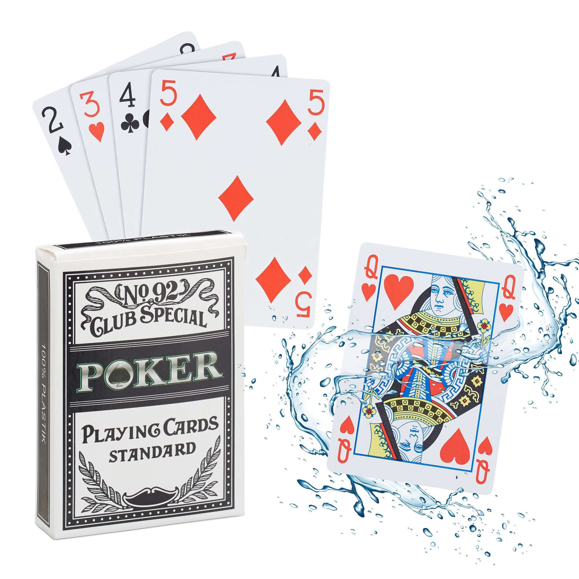 Waterdichte plastic pokerkaarten
