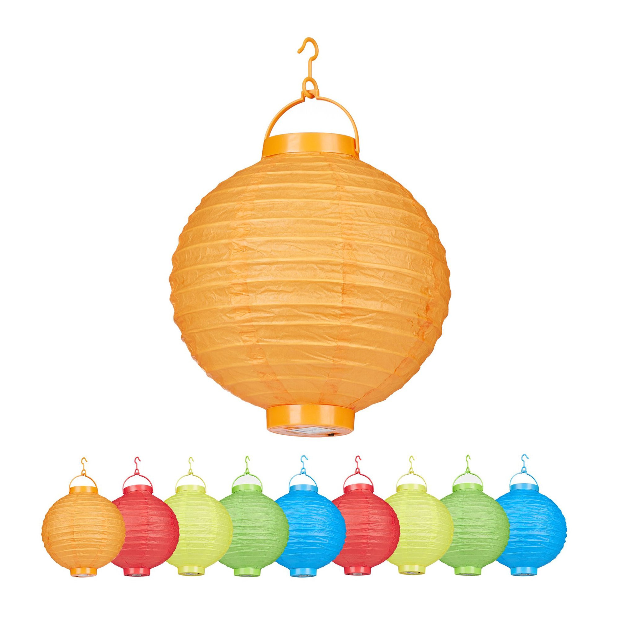 Lanterne LED colorate 10 pezzi