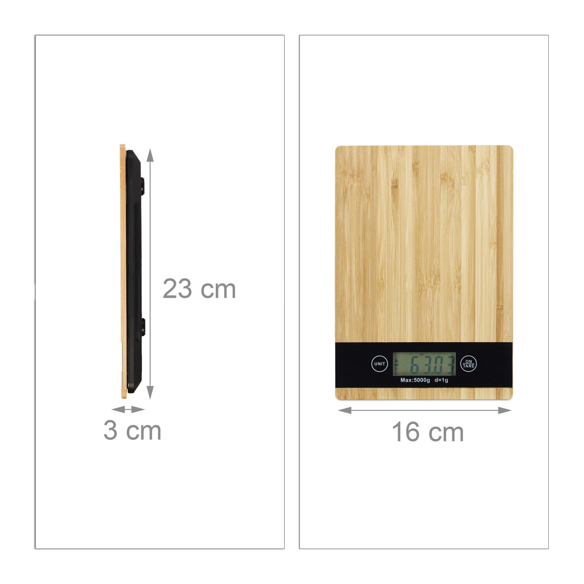 Bilancia da cucina digitale Bambu