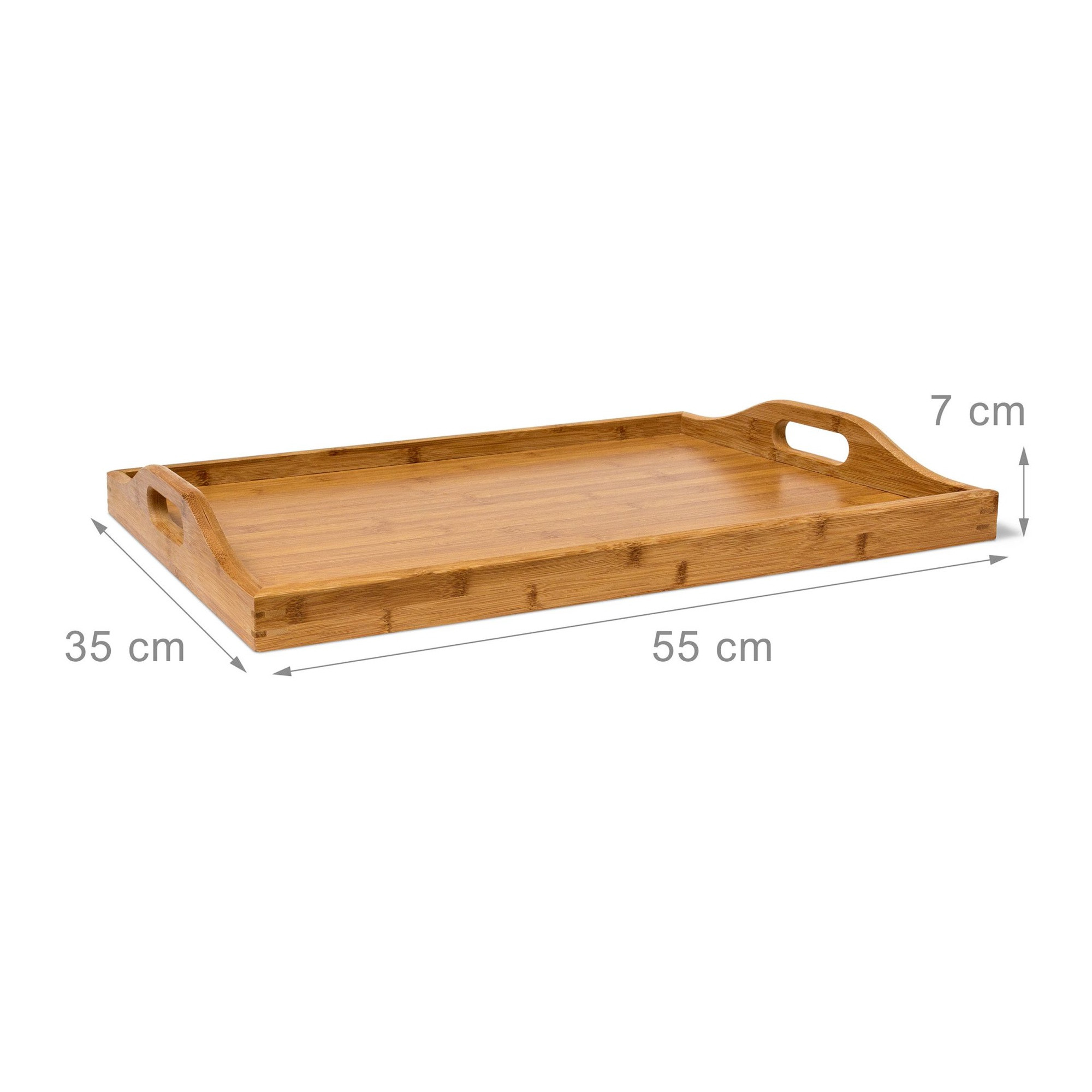 Bandeja mesa bambu 63,5 cm natural