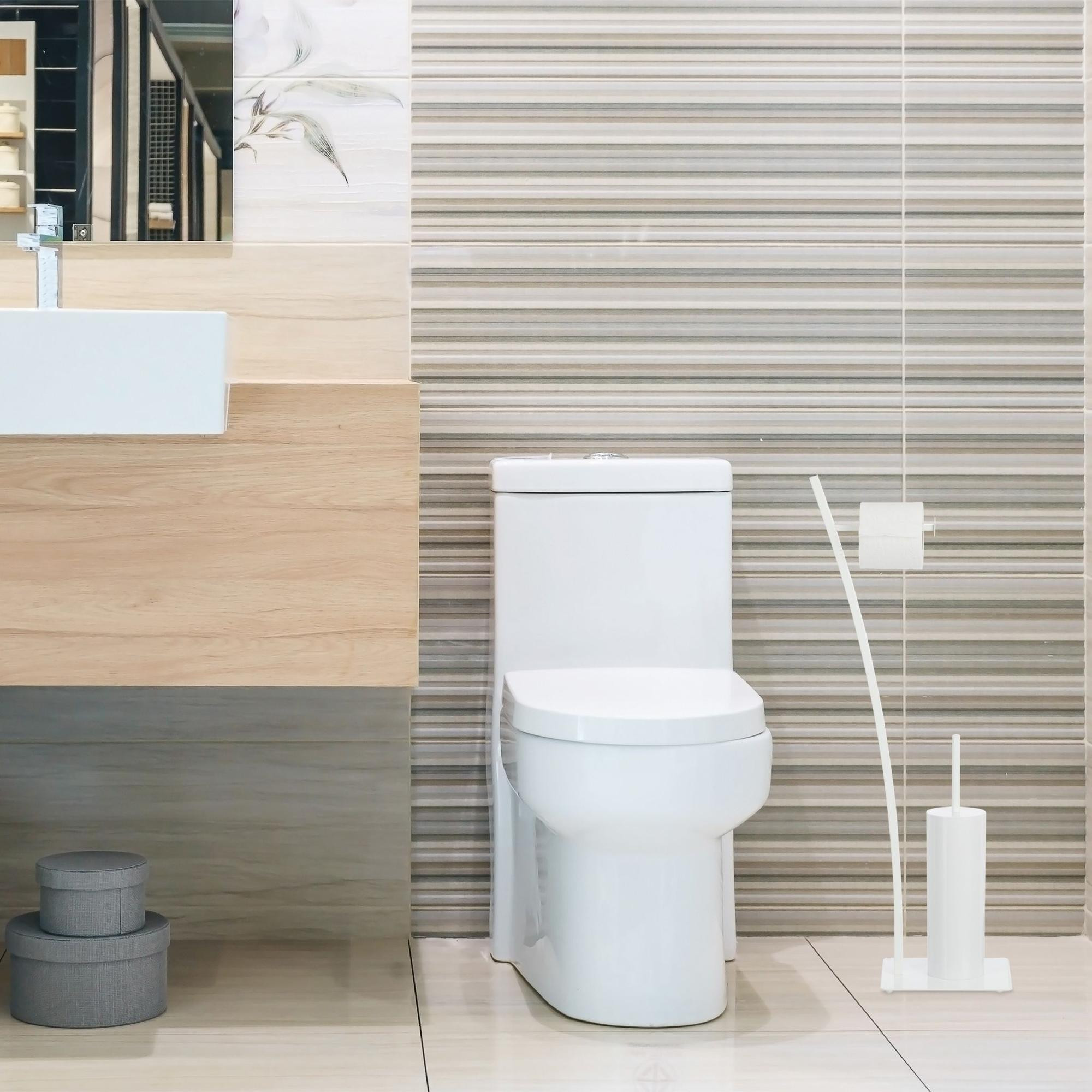 Chaise de WC blanche