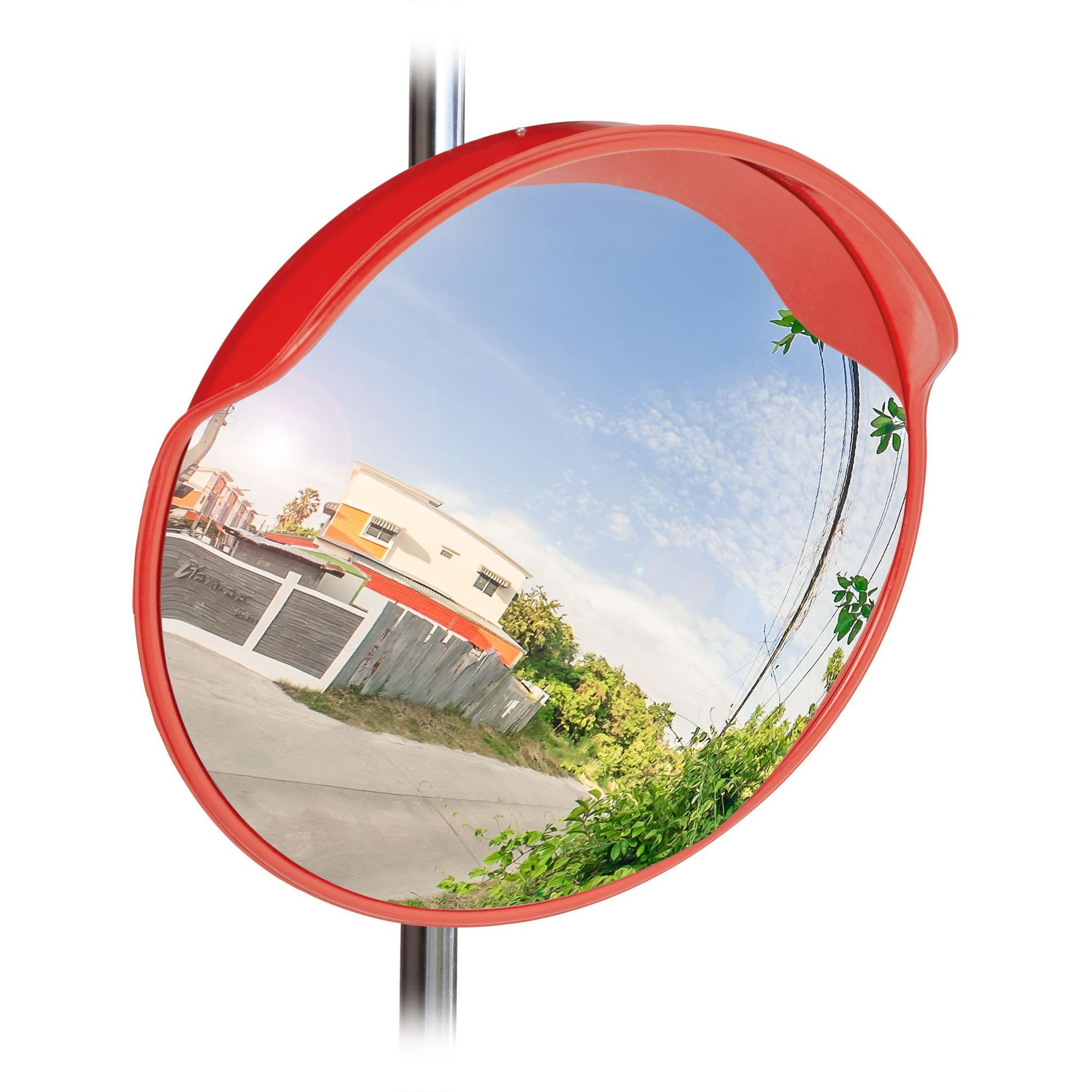 Specchio stradale 60 cm rosso