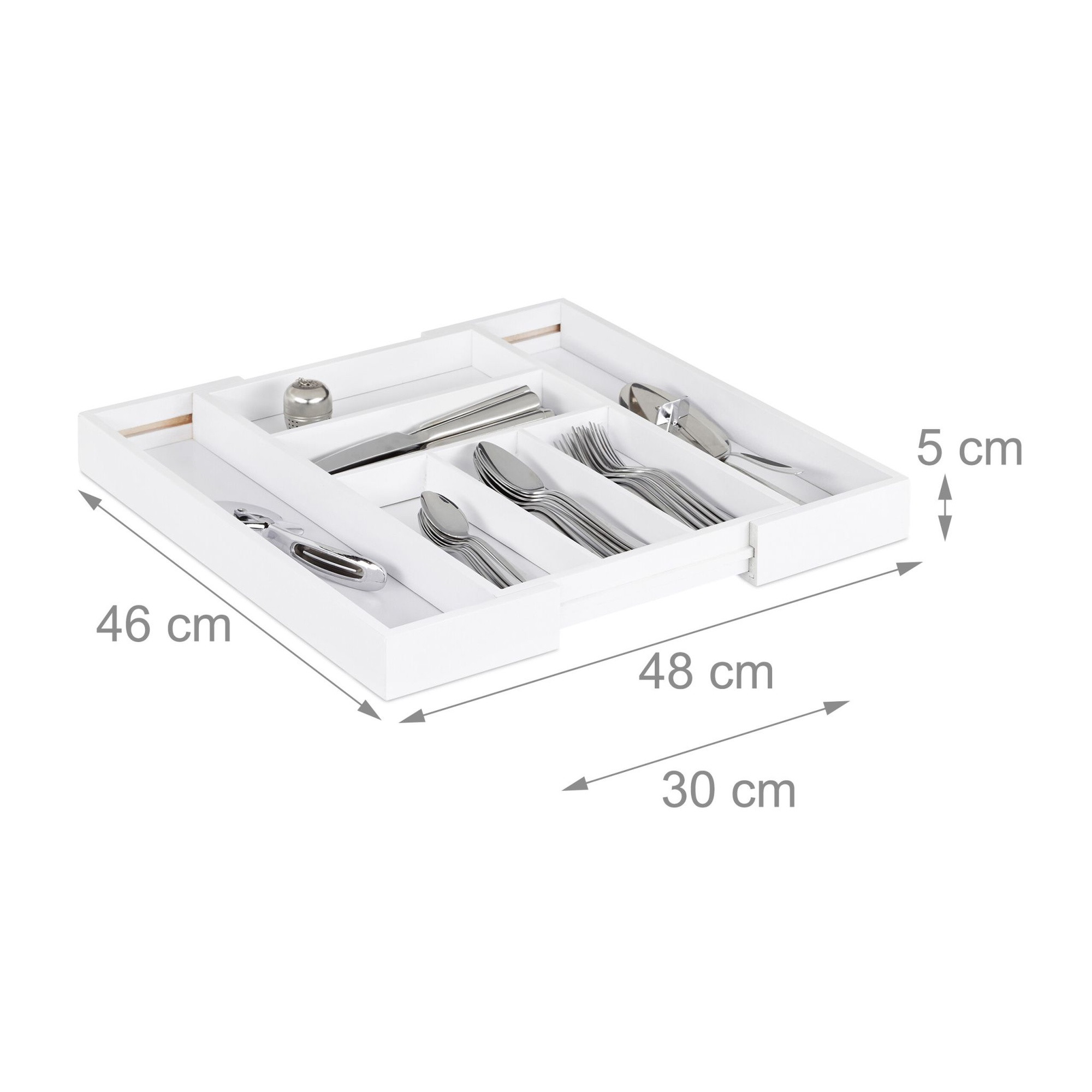 Range-couverts en bambou blanc