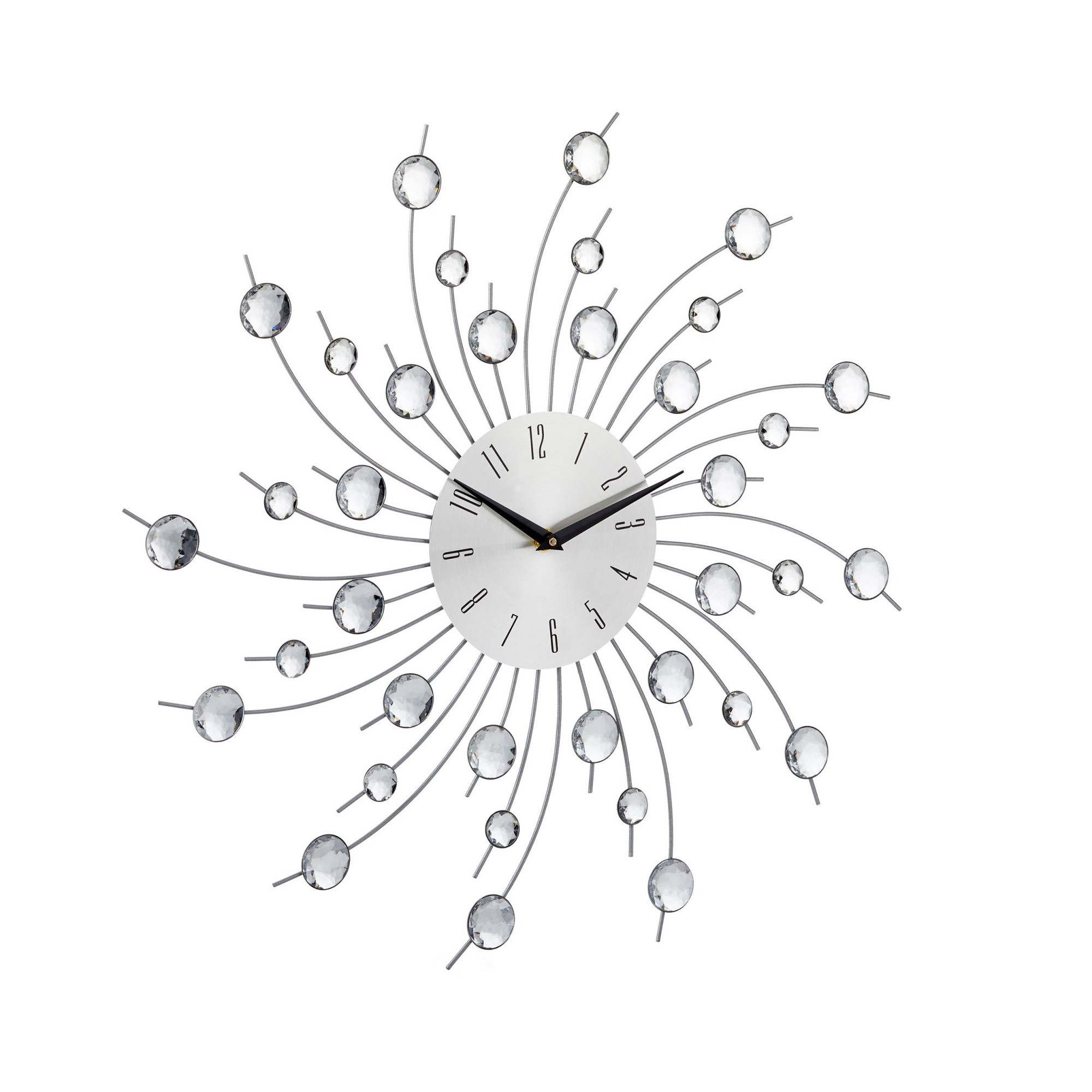 Wall clock XL with glitter