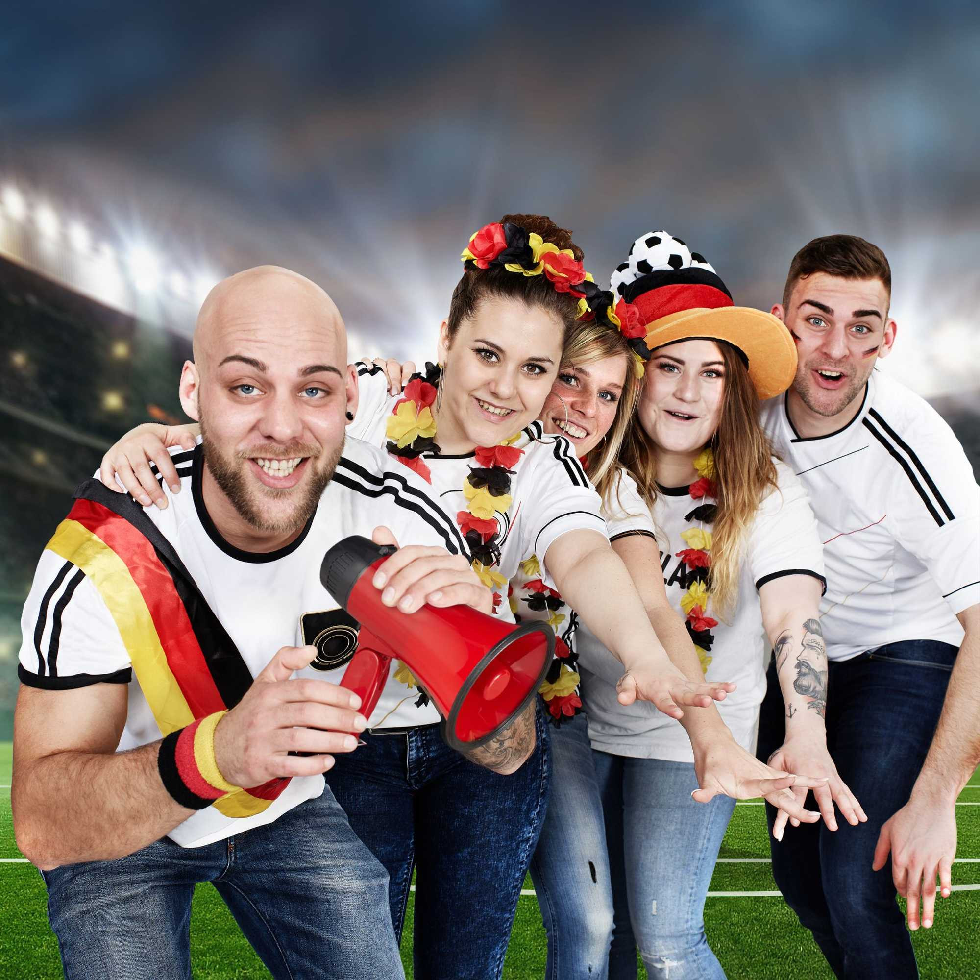 Mégaphone rouge pour le stade