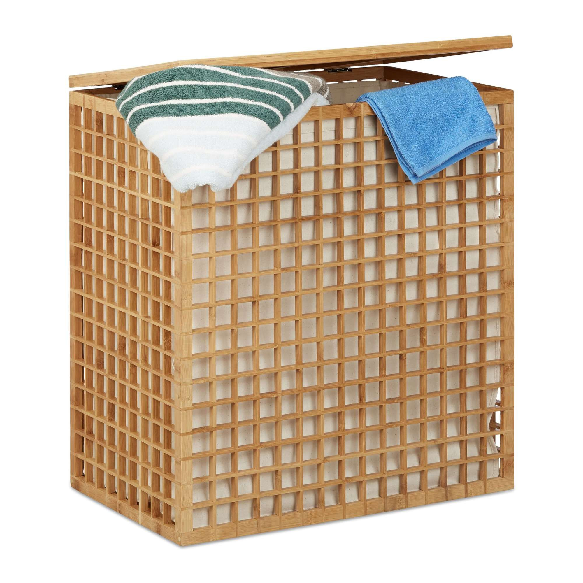 Cesta para la ropa con 2 compartimentos