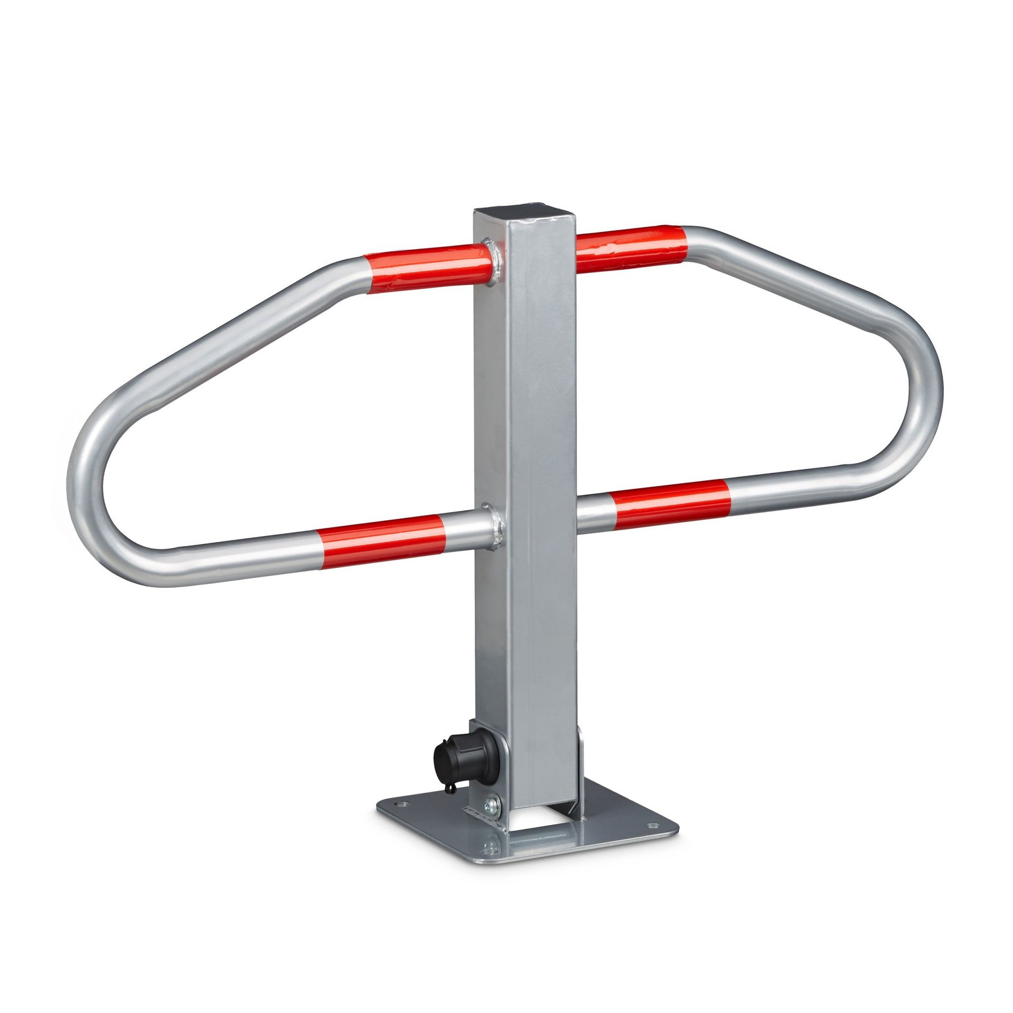 Parking boom with lock