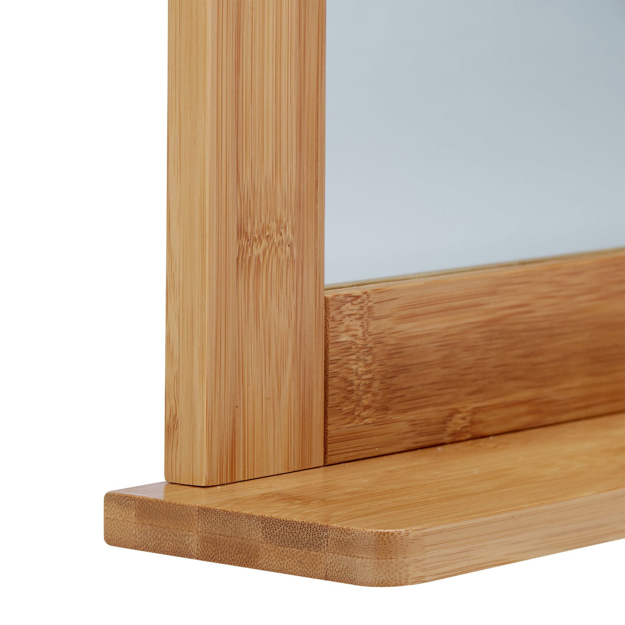 Bamboe spiegel met plank