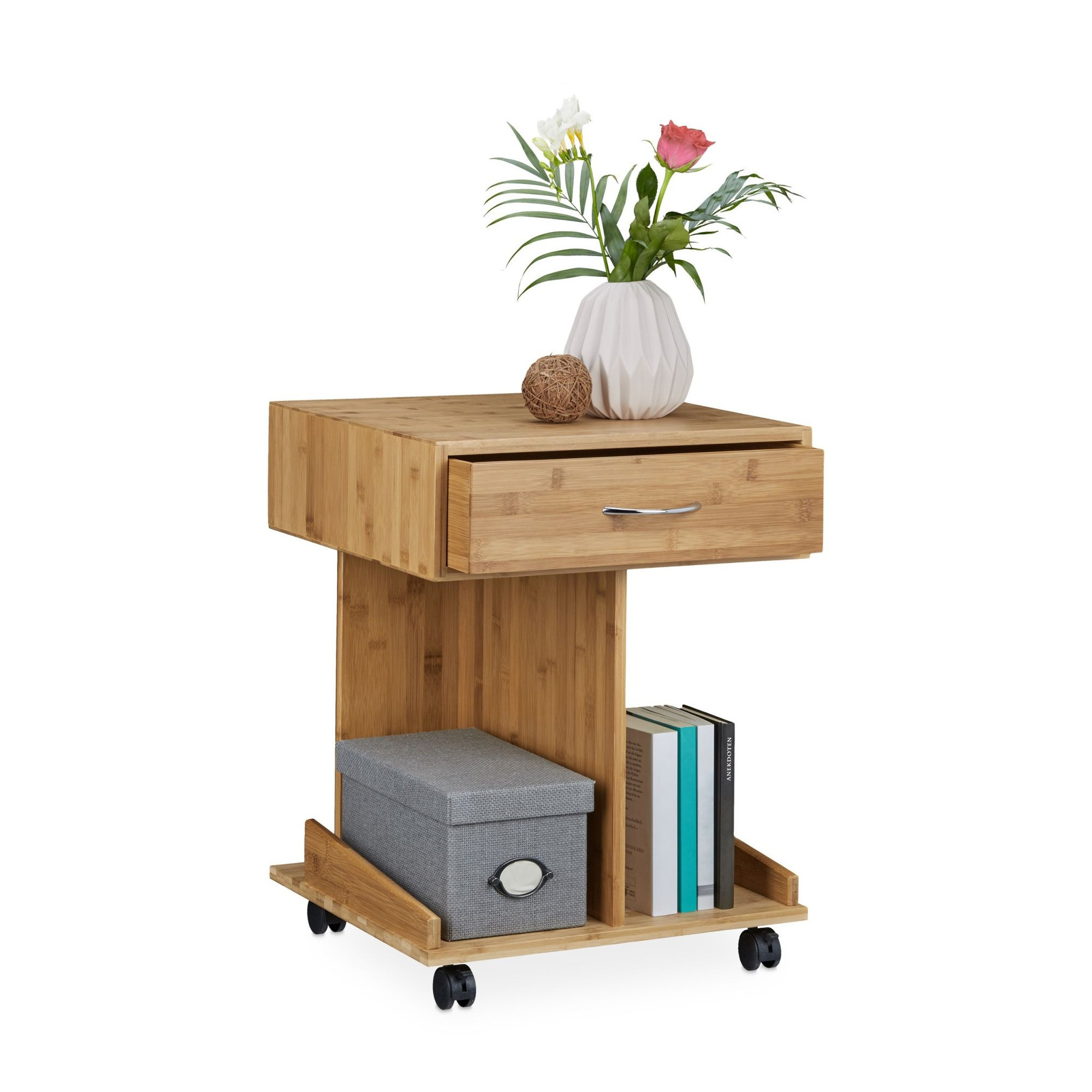 Mesa auxiliar con ruedas