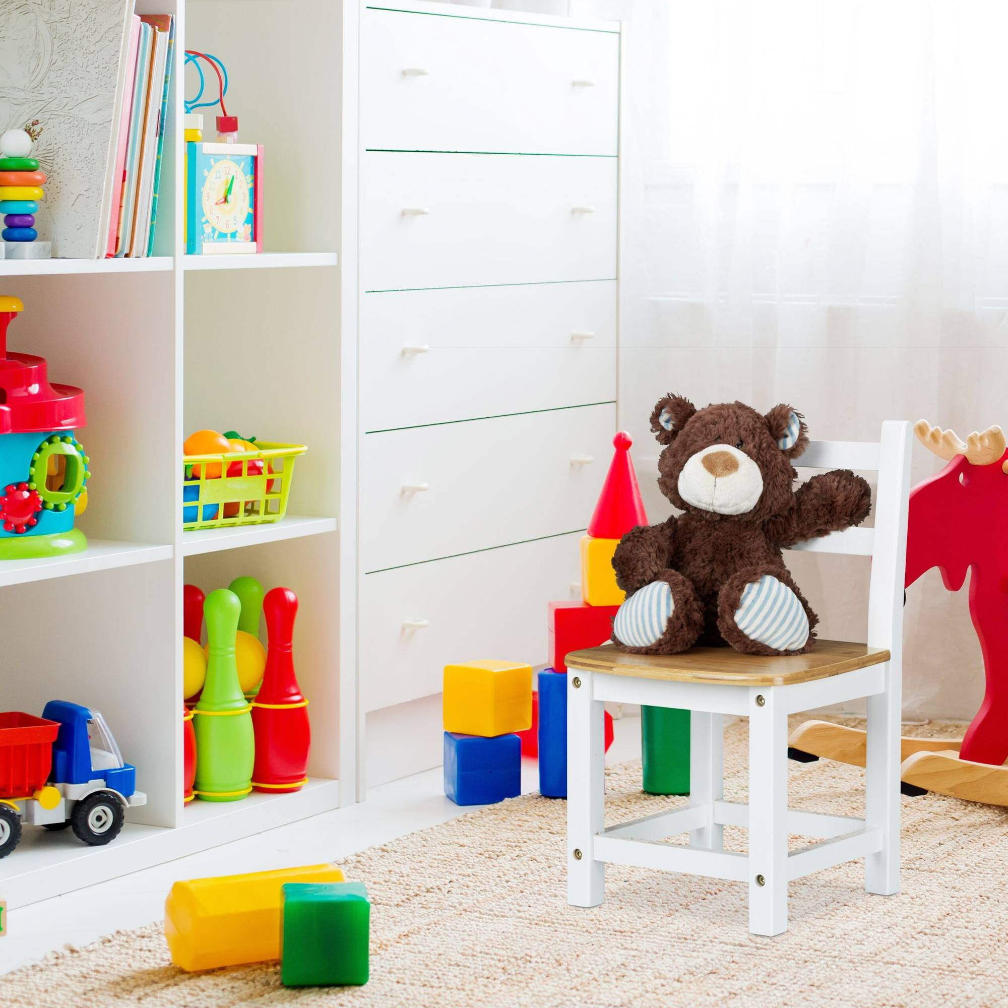 Kinderstoel RUSTICO wit