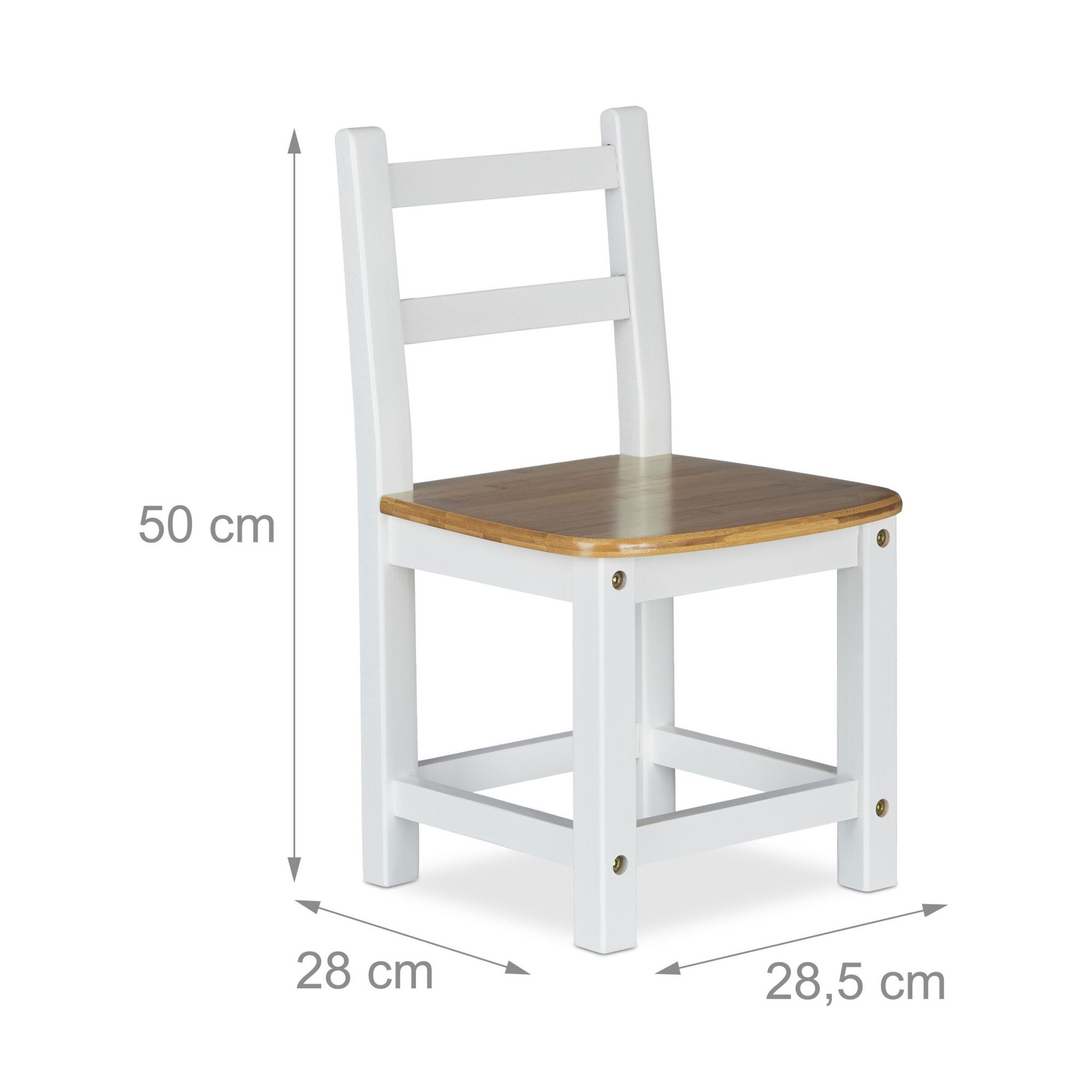 Chaise enfant RUSTICO blanche