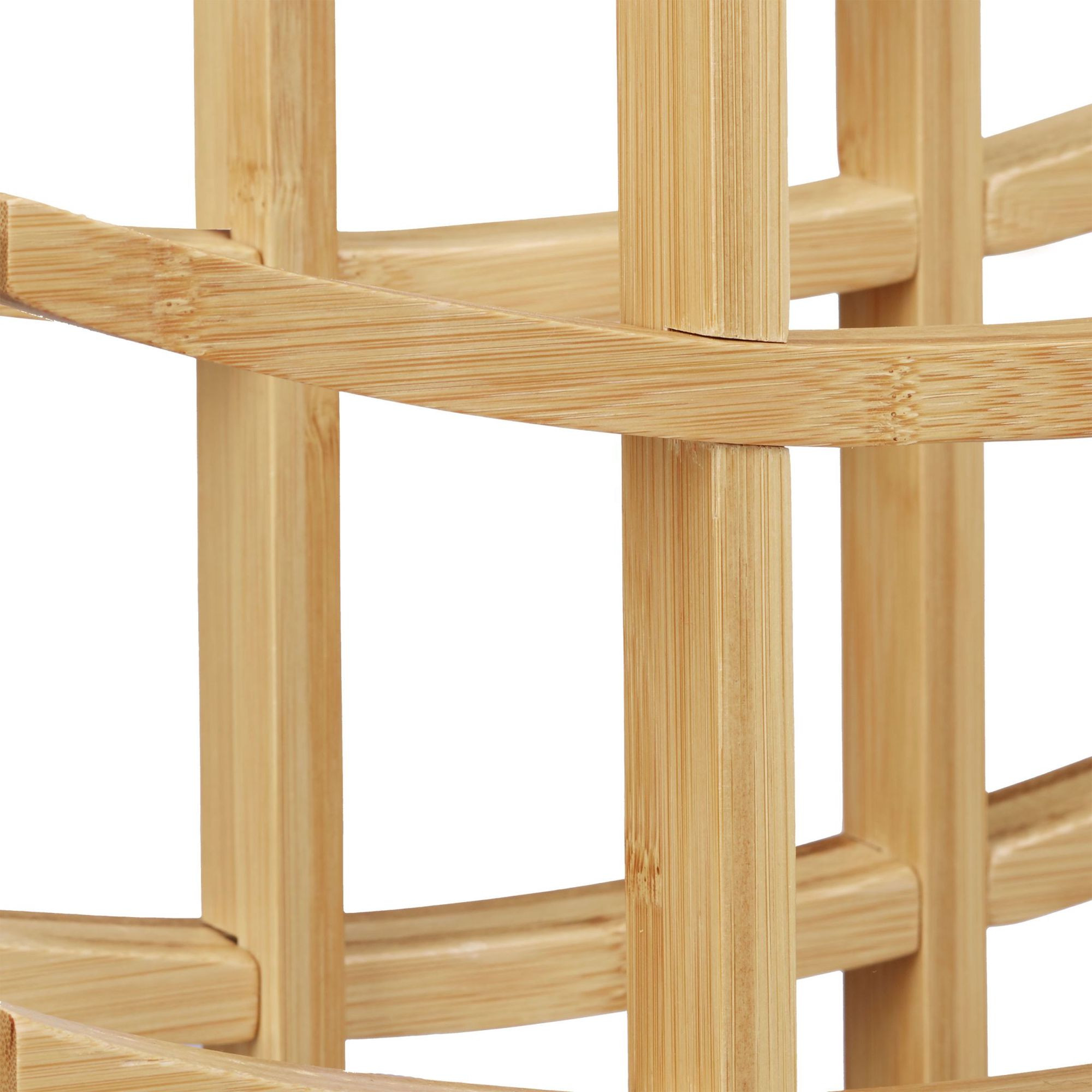 Wine rack bamboo 9 bottles