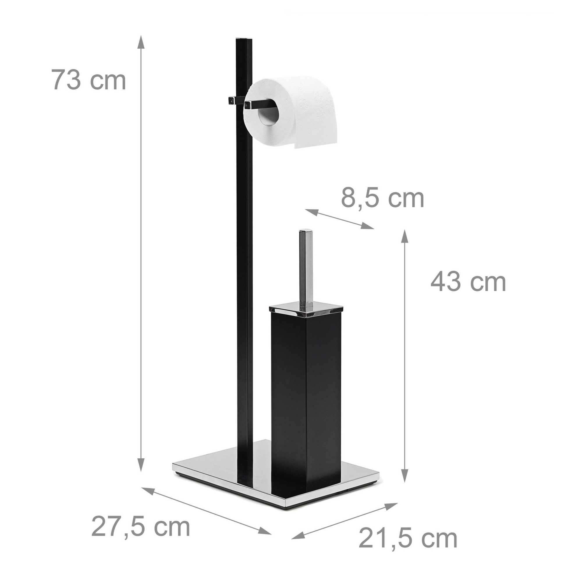 Toilettengarnitur mattschwarz