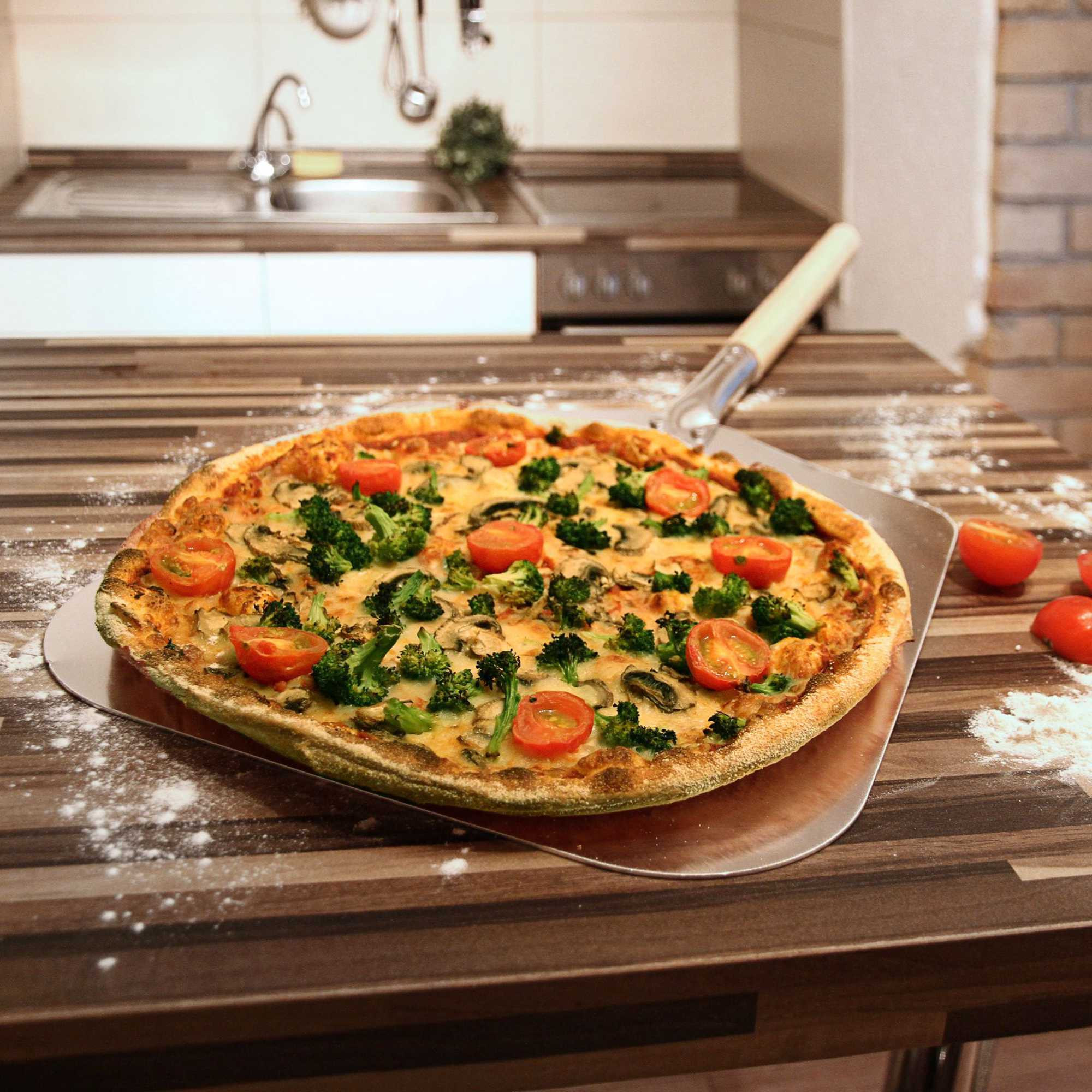 Vierkante pizzaschep