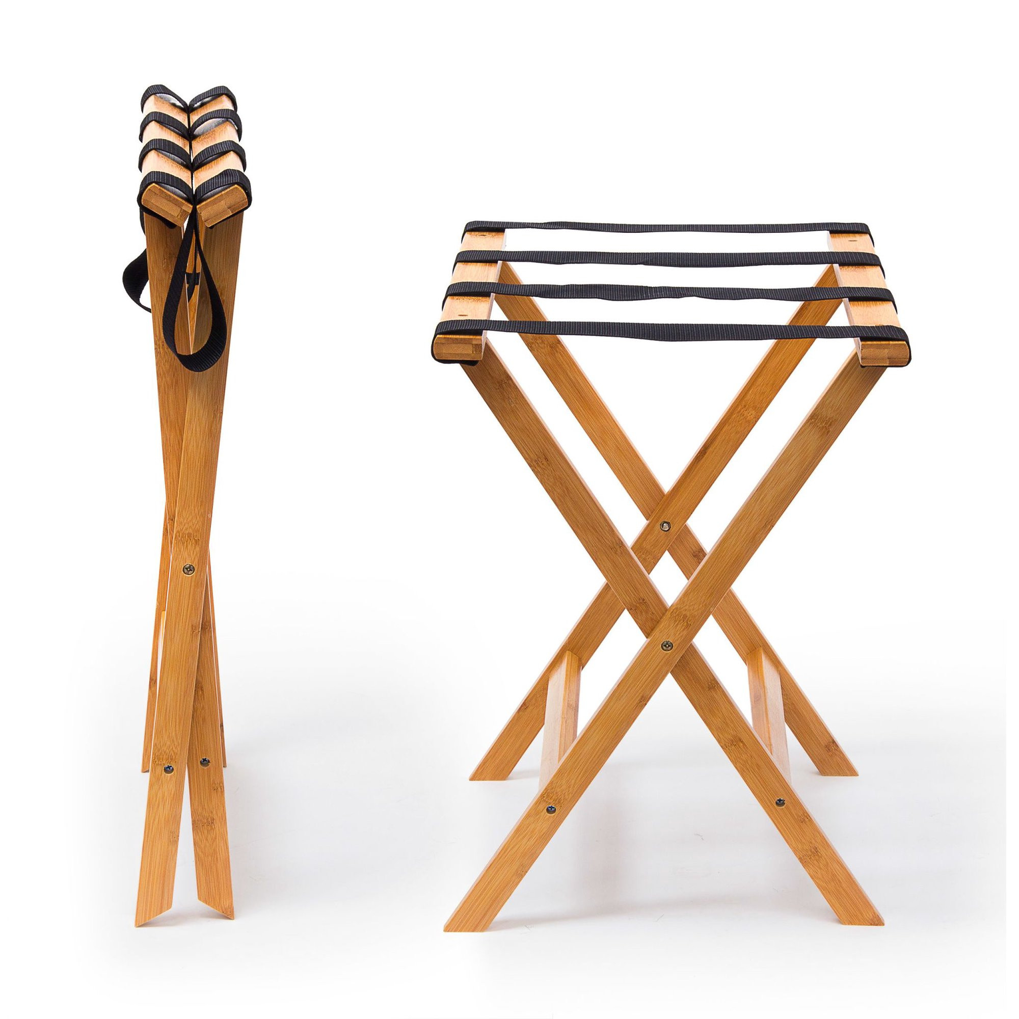 Support de valise en bambou
