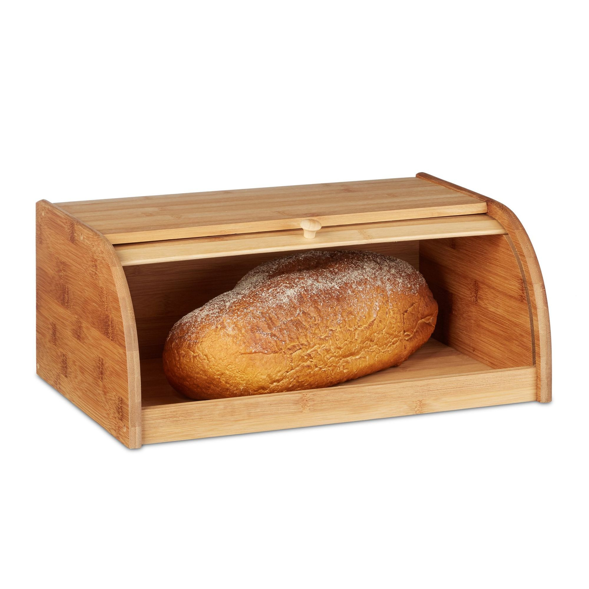 Caixa de pão de bambu