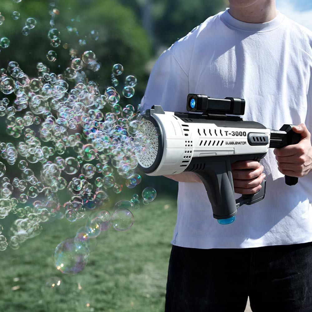 Bubble Machine with Light Effects, USB Rechargeable