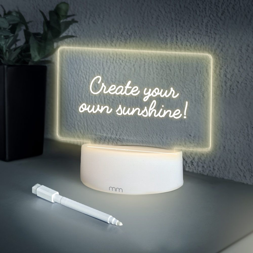 LED Message Board – USB/Battery Powered, Includes Marker