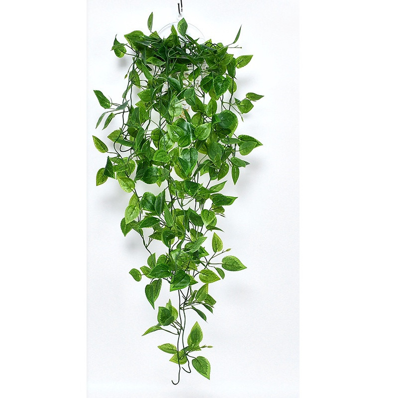 Five fork wall hanging green leaf