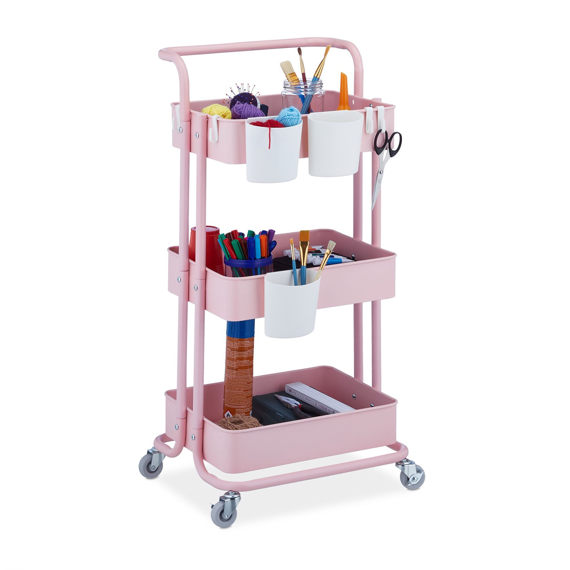 Trolley met 3 planken