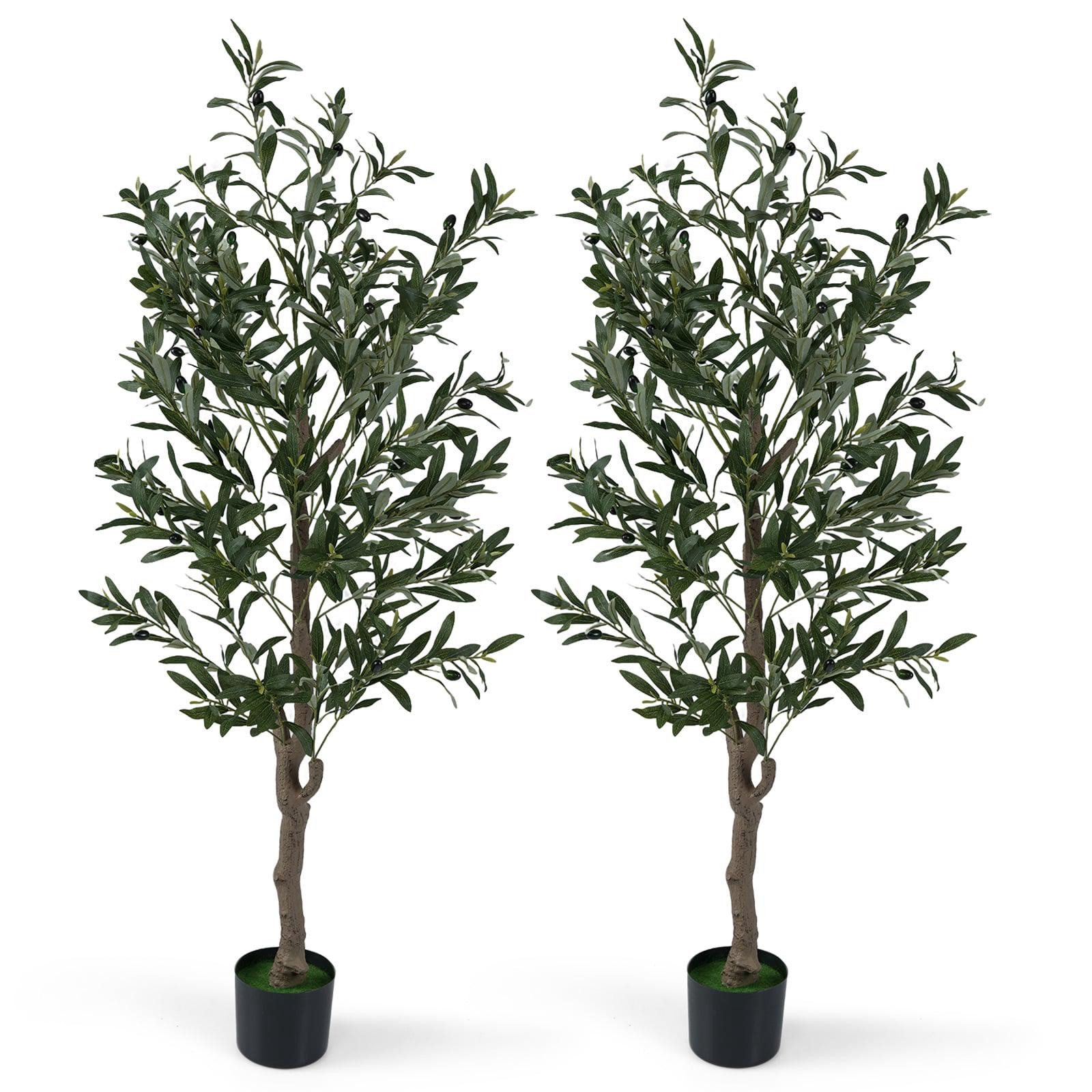 Artificial Olive Tree Set with Realistic Fruit, 150 cm
