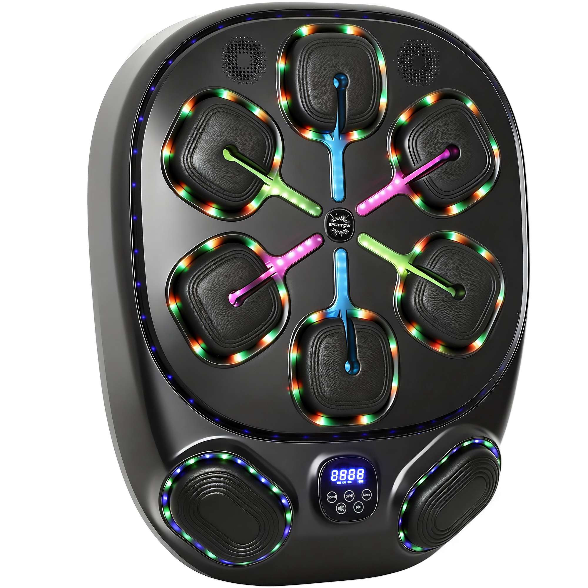 Macchina da boxe musicale con luci LED e Bluetooth