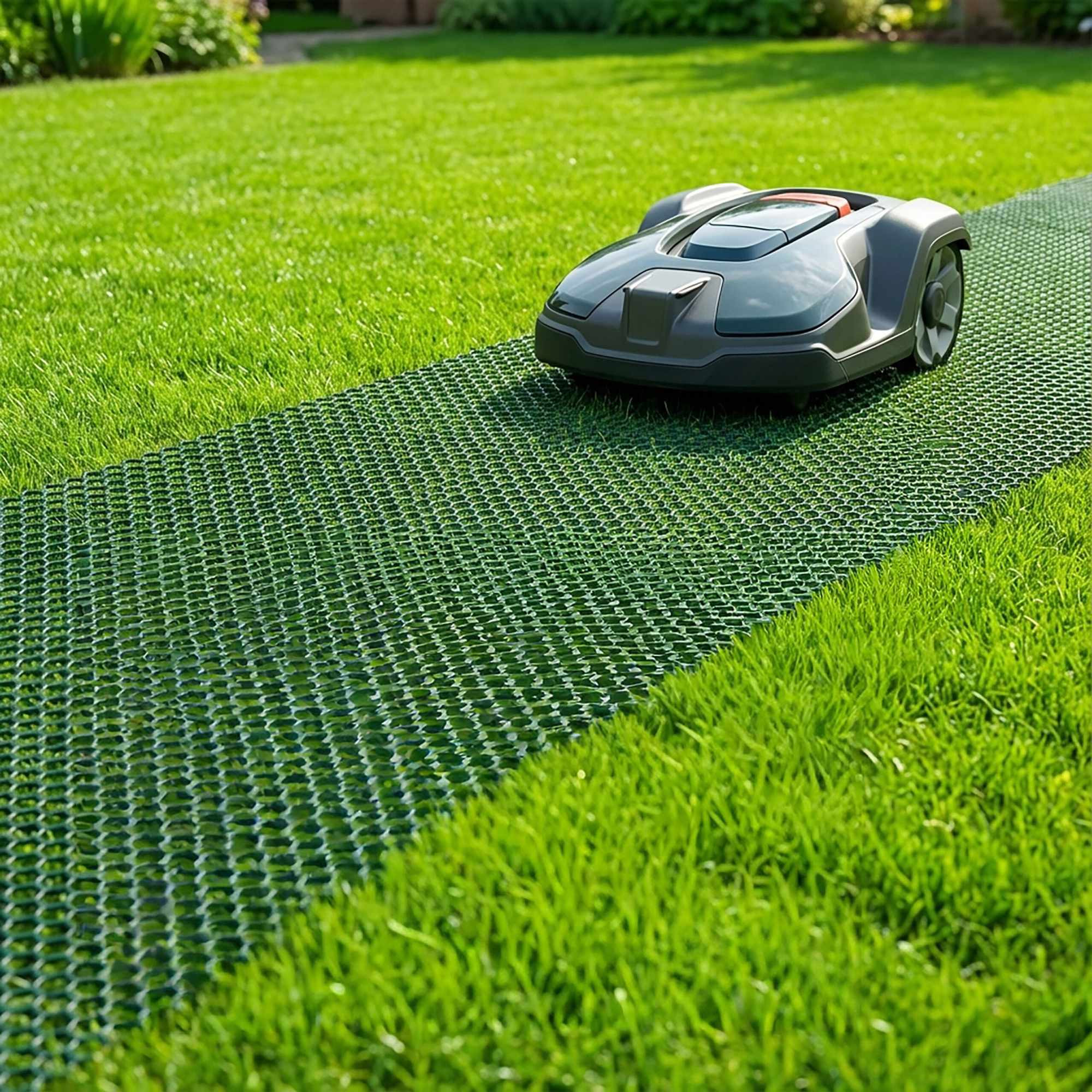 Lawn Stabilization Grid, Weather-Resistant Plastic